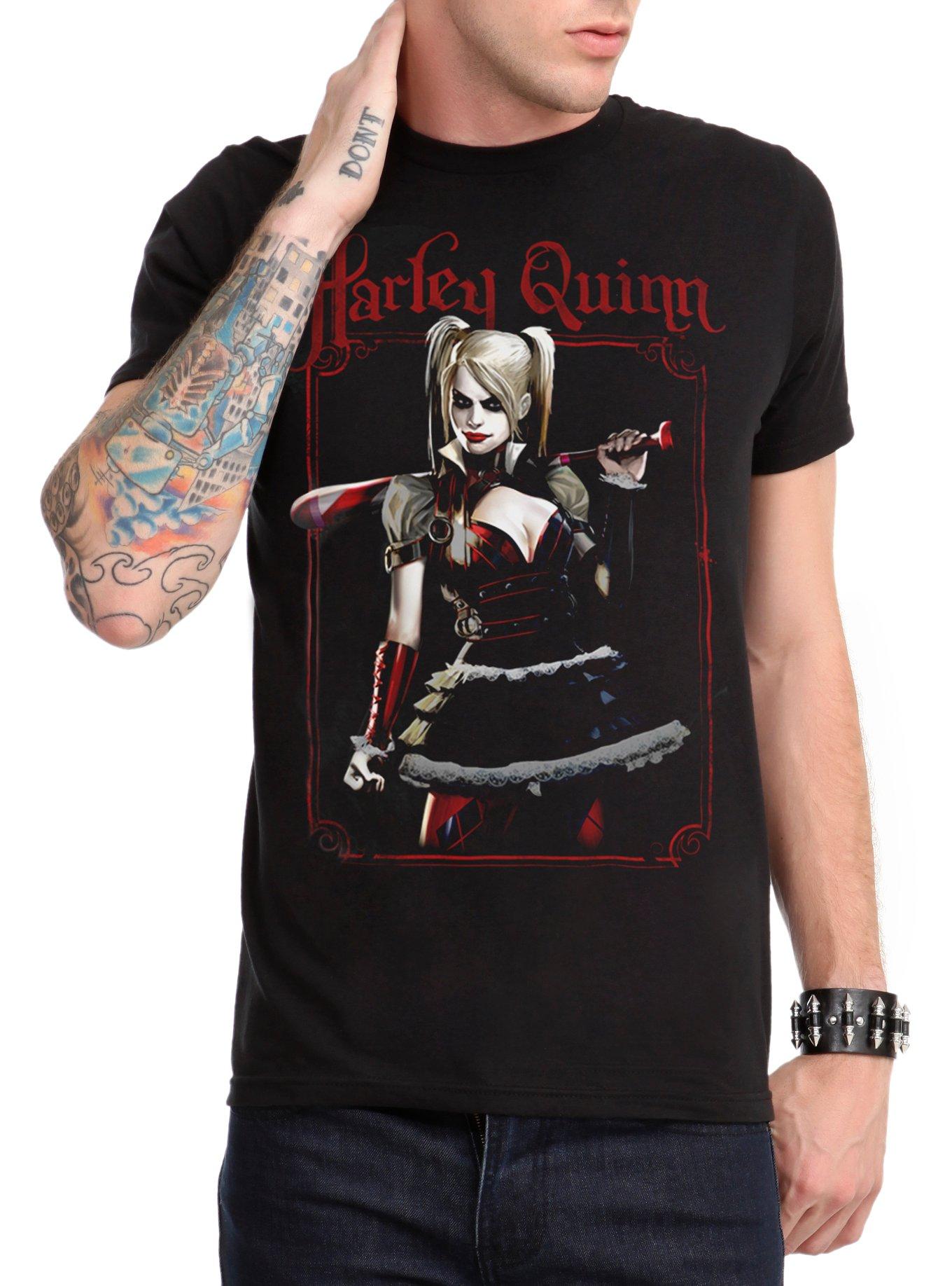 DC Comics Harley Quinn Bat T-Shirt, BLACK, hi-res