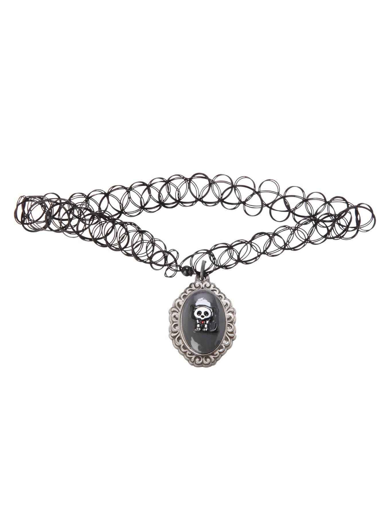 Skelanimals Kit Cameo Tattoo Choker, , hi-res