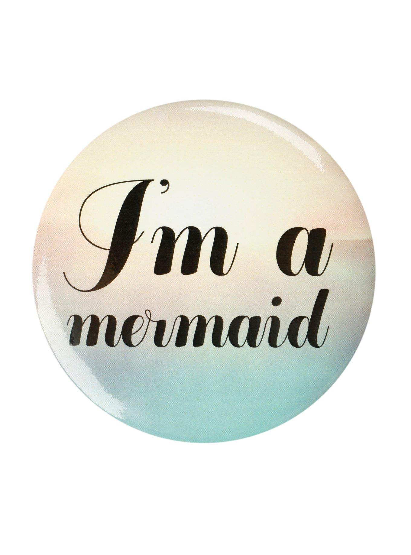 I'm A Mermaid Button Mirror, , hi-res