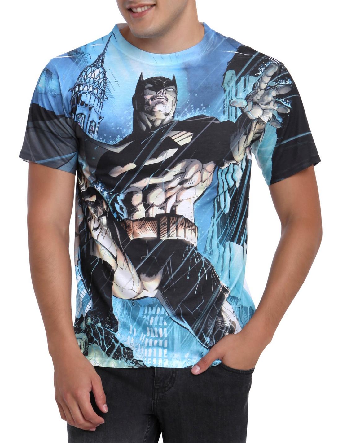 DC Comics Batman Rooftop T-Shirt, ROYAL BLUE, hi-res