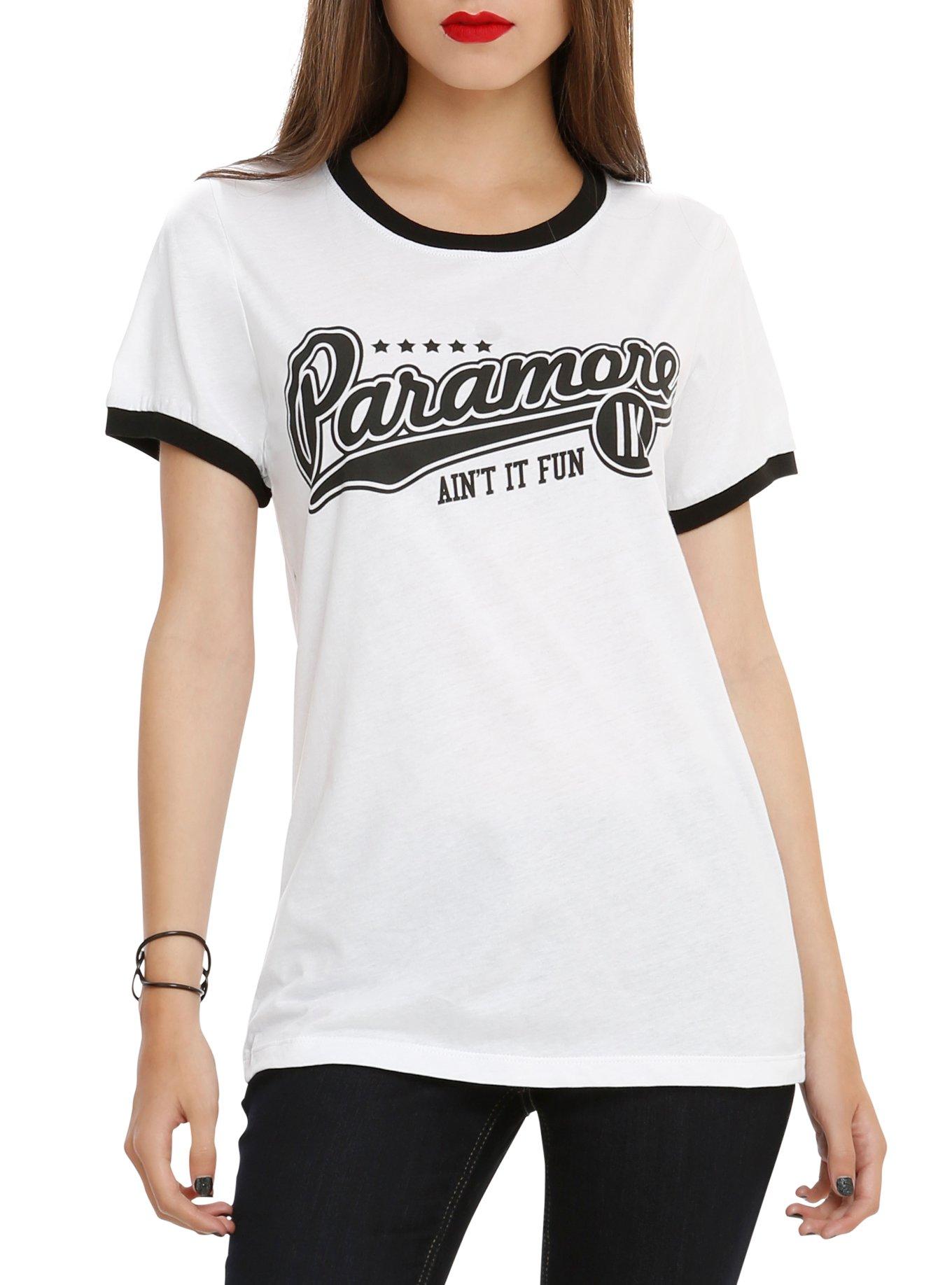 Paramore Baseball Logo Girls Ringer T-Shirt | Hot Topic