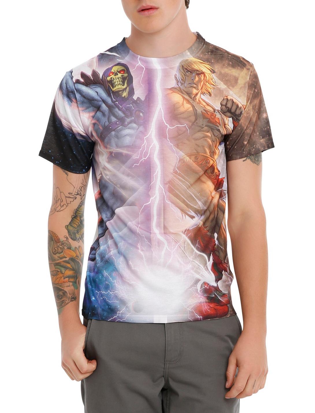 Masters Of The Universe He-Man Vs. Skeletor Sublimation T-Shirt, , hi-res
