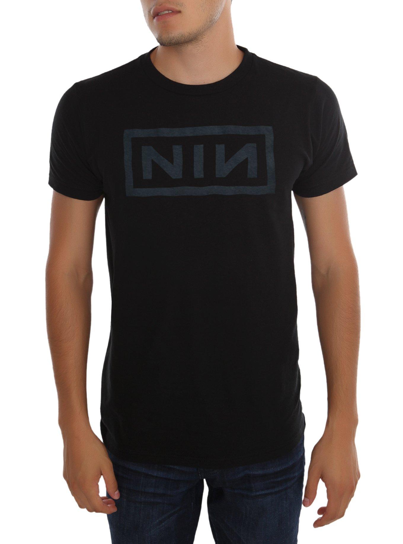 Nine Inch Nails Logo T-Shirt, BLACK, hi-res