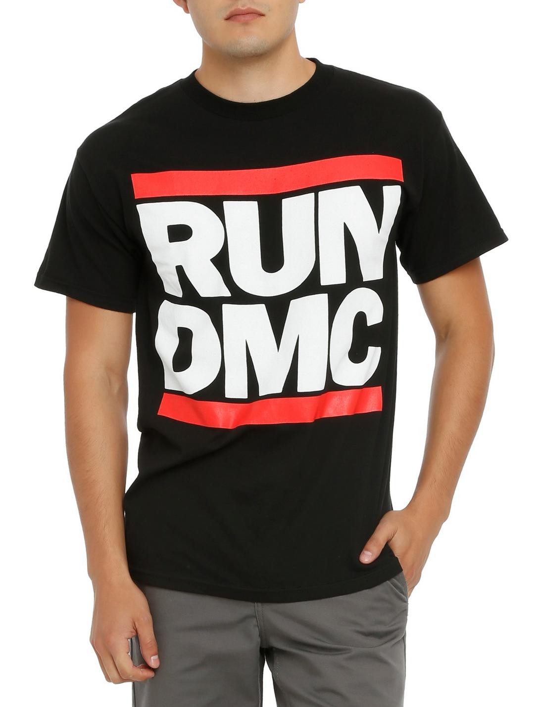 Run-DMC Logo T-Shirt, BLACK, hi-res