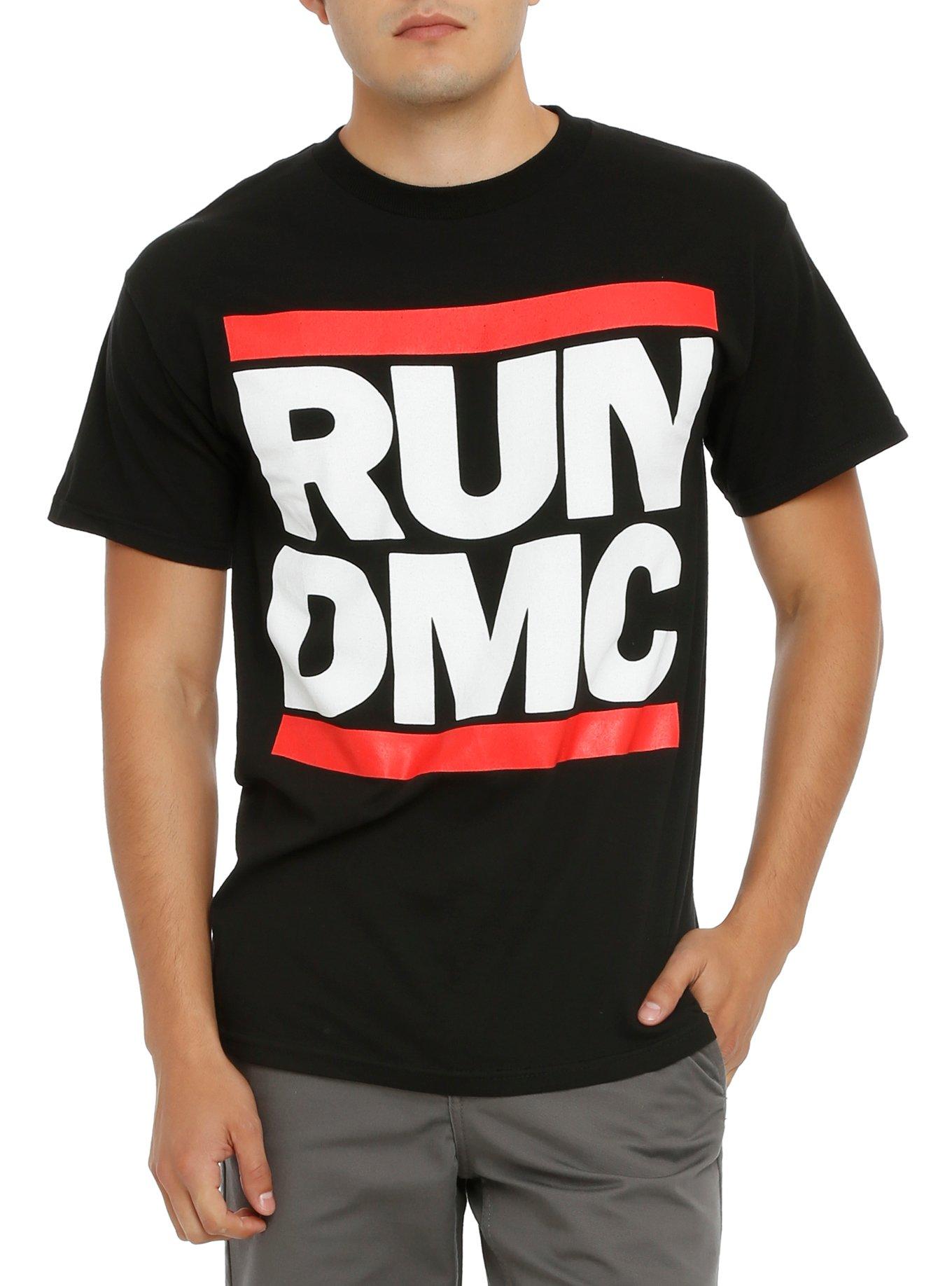 Run-DMC Logo T-Shirt, BLACK, hi-res