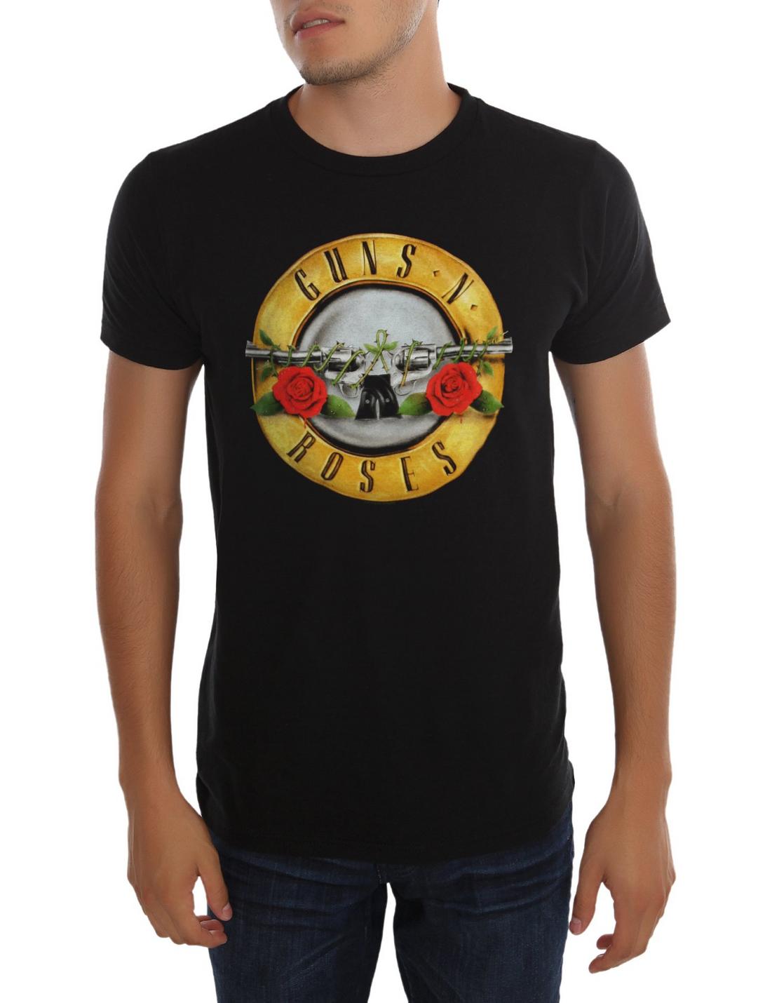 Guns N' Roses Logo T-Shirt, BLACK, hi-res
