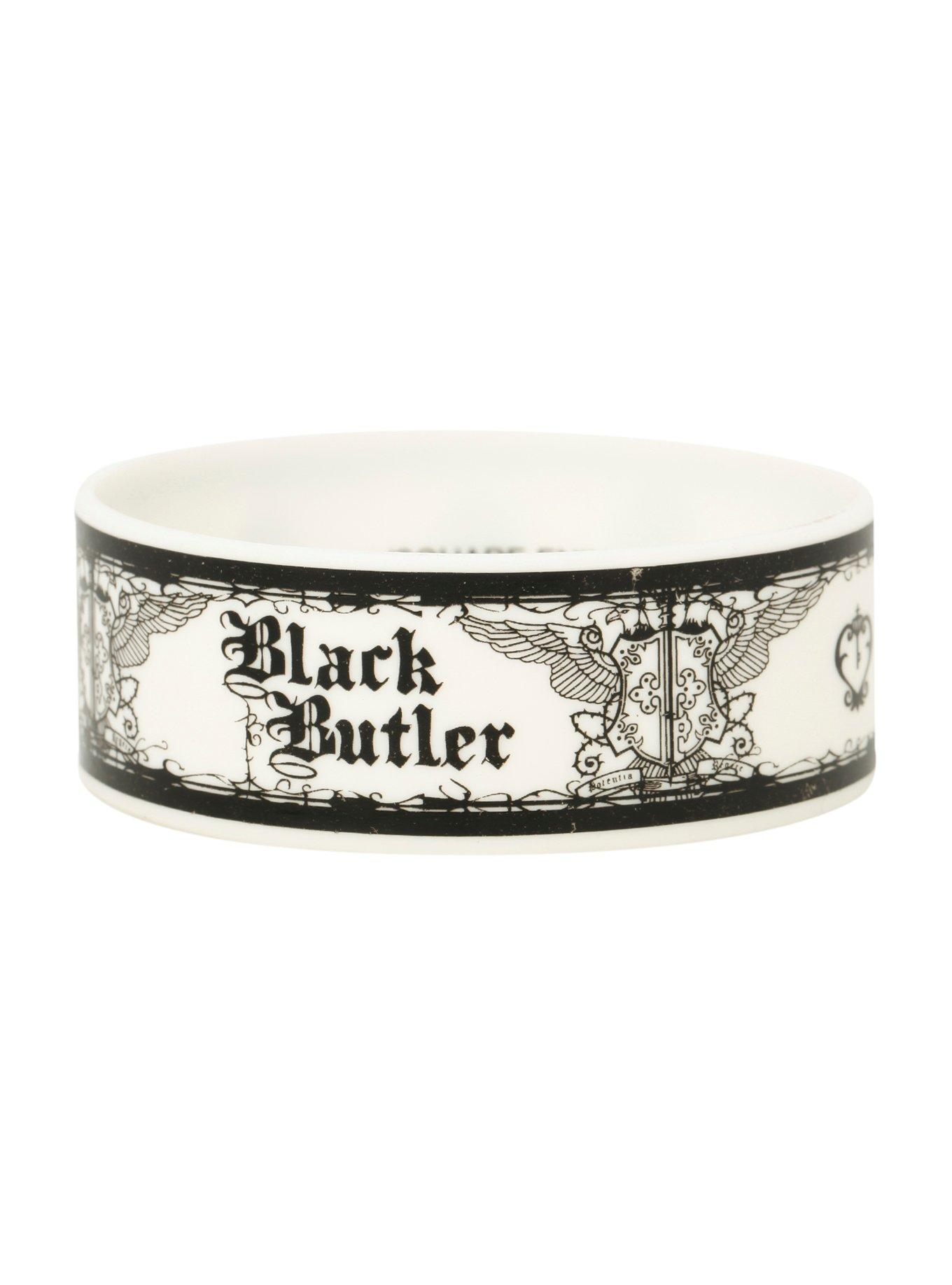 Black Butler Sebastian Rubber Bracelet, , hi-res