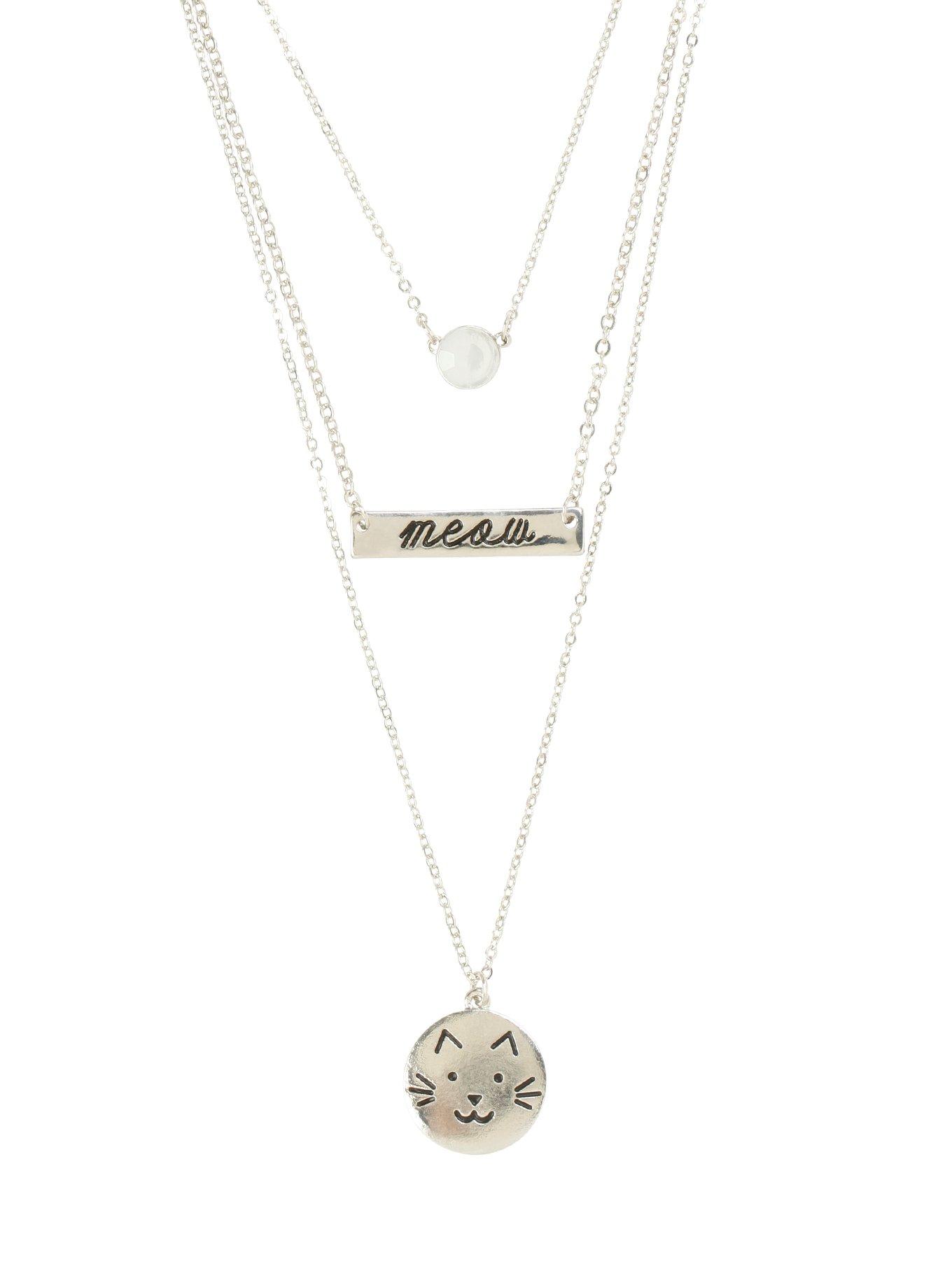 LOVEsick Cat Layered Necklace, , hi-res
