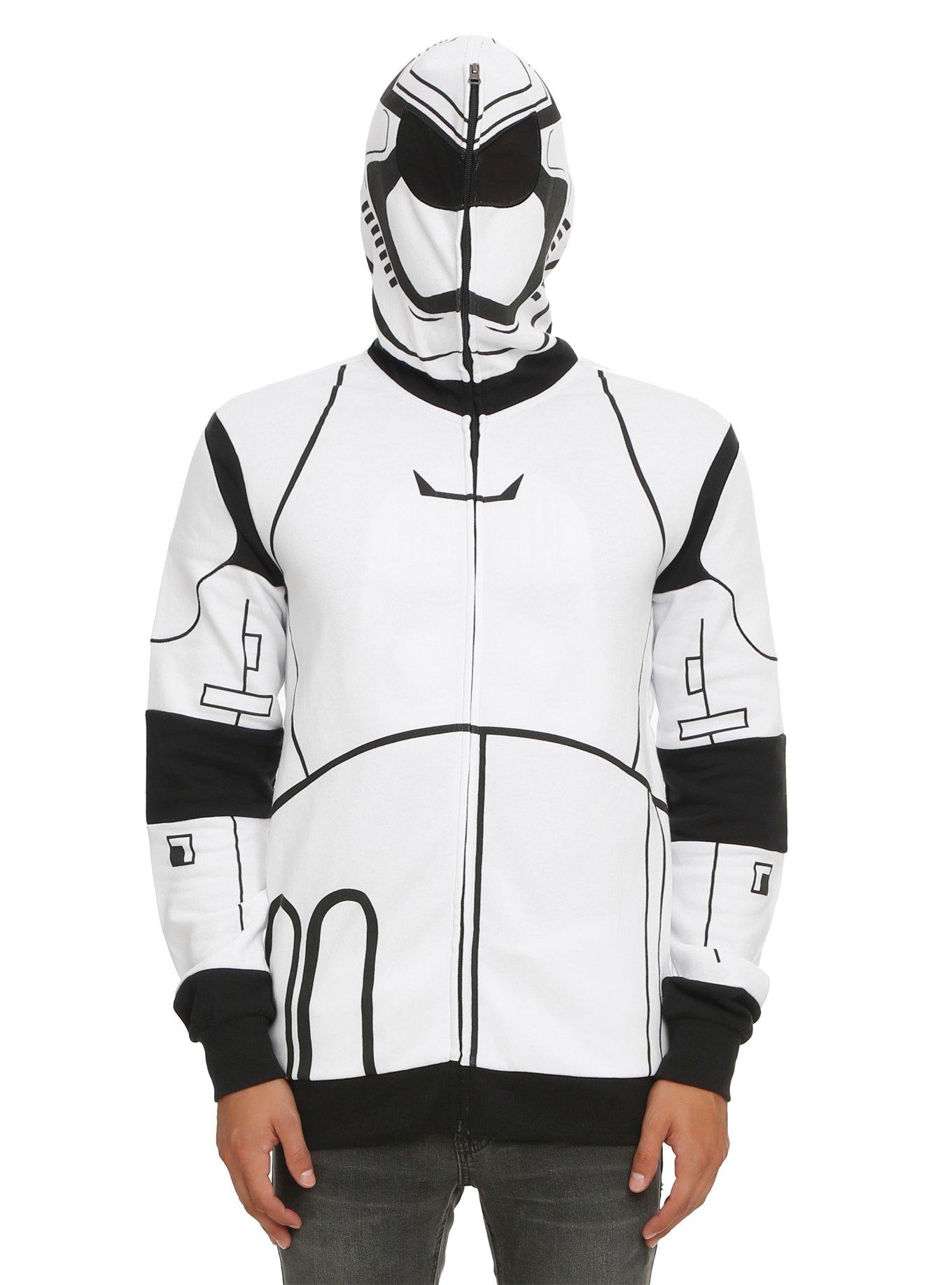 Star Wars: The Force Awakens First Order Stormtrooper Full-Zip Hoodie, WHITE, hi-res