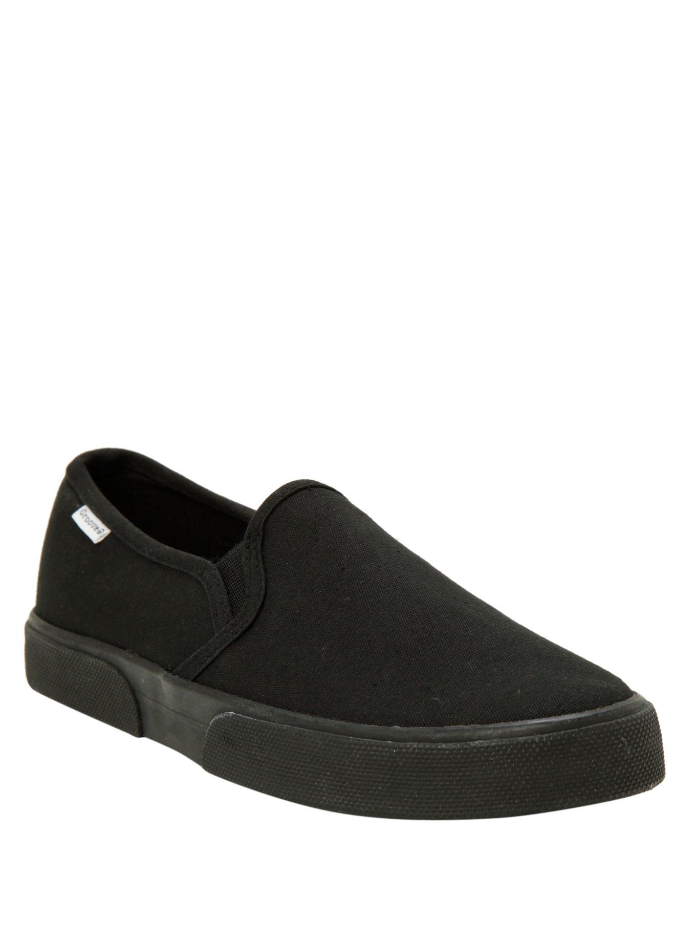 Black Slip-On Shoes | Hot Topic