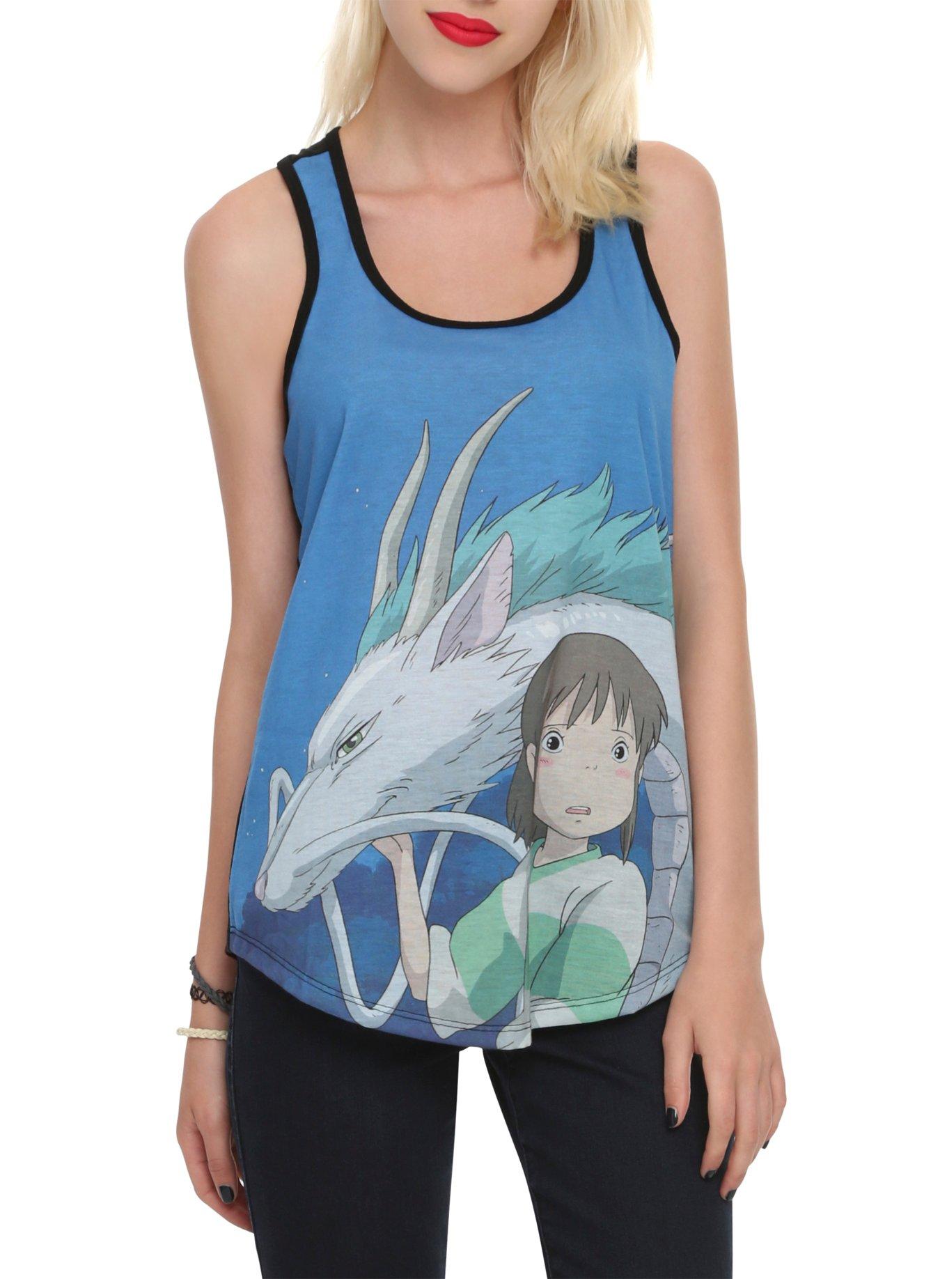 Studio Ghibli Her Universe Spirited Away Haku Chihiro Girls Tank Top, ROYAL BLUE, hi-res