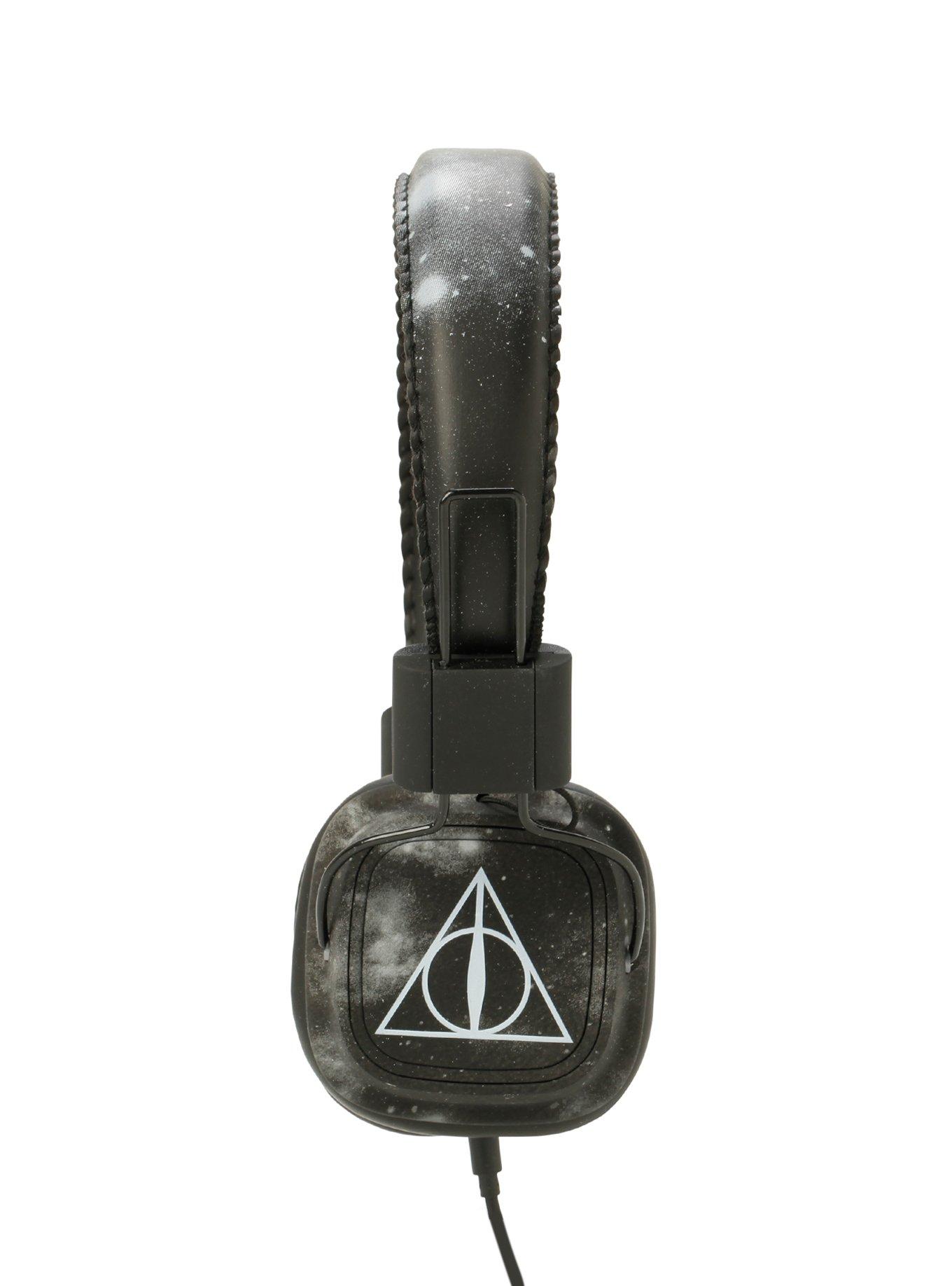 Harry Potter Galaxy Deathly Hallows On-Ear Headphones, , hi-res