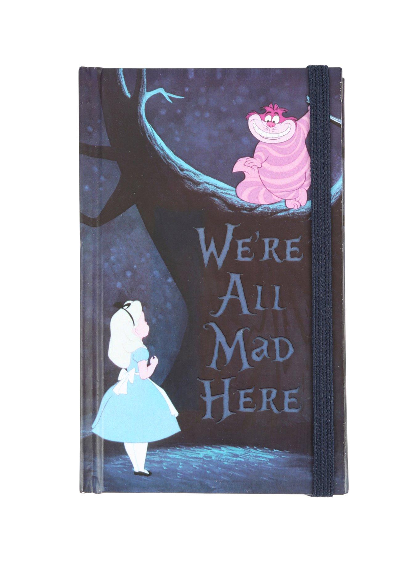 Disney Alice In Wonderland We're All Mad Here Mini Journal, , hi-res