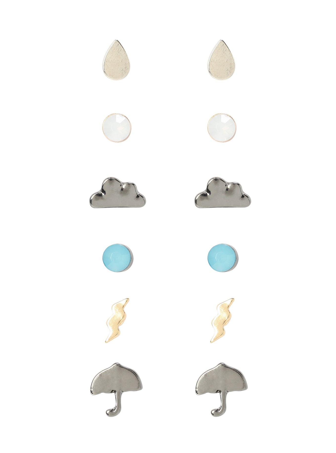 LOVEsick Cloudy Day Earrings 6 Pair, , hi-res