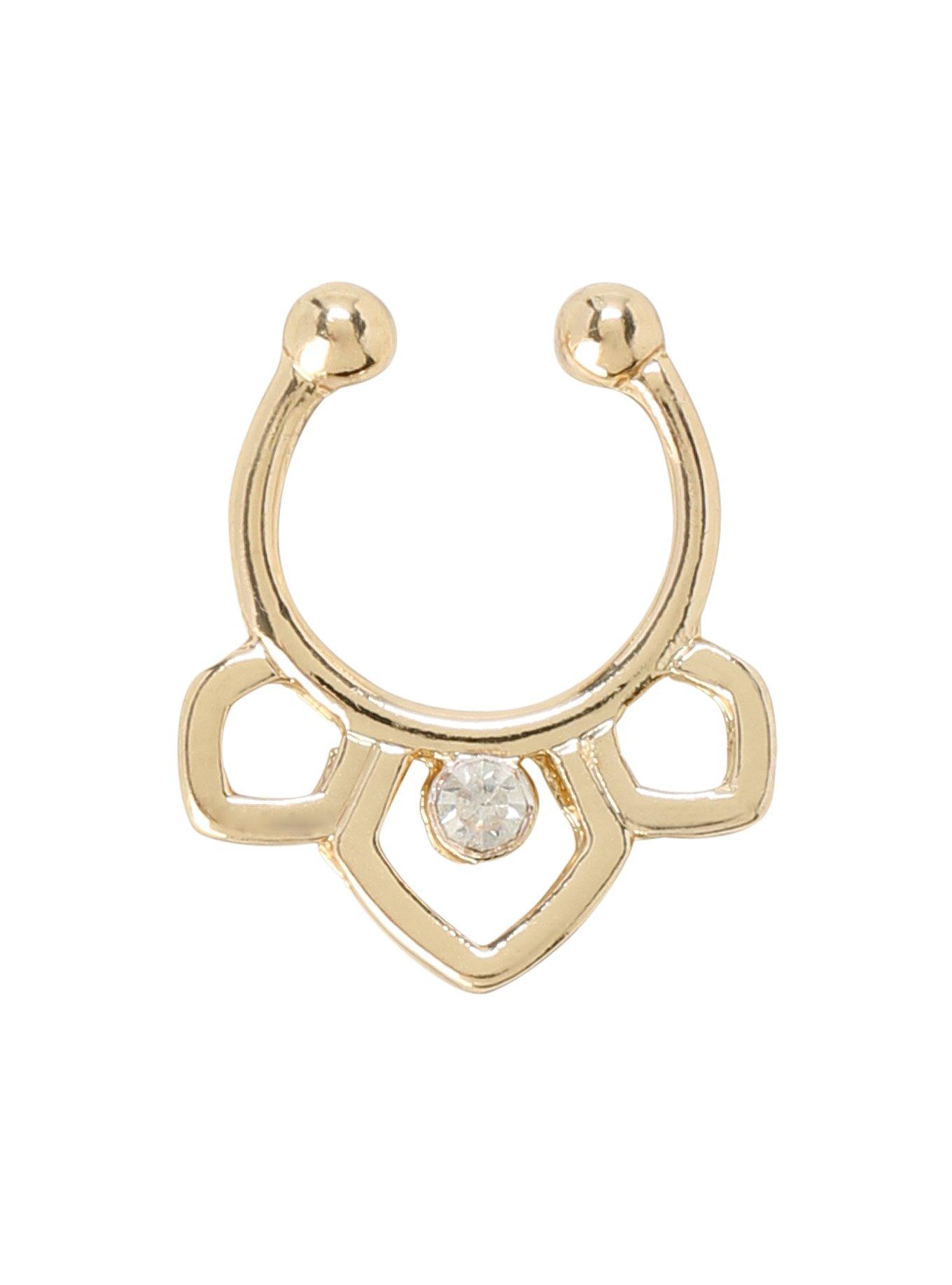 Faux septum ring hot on sale topic