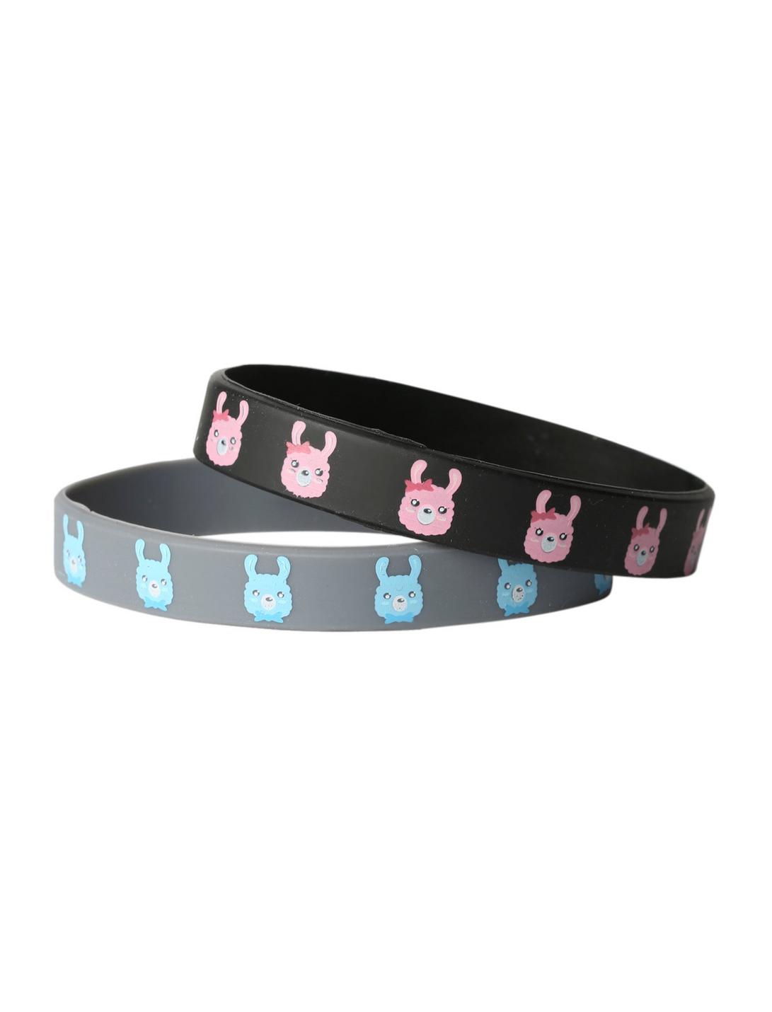 Mr. & Mrs. Alpaca Rubber Bracelet 2 Pack, , hi-res