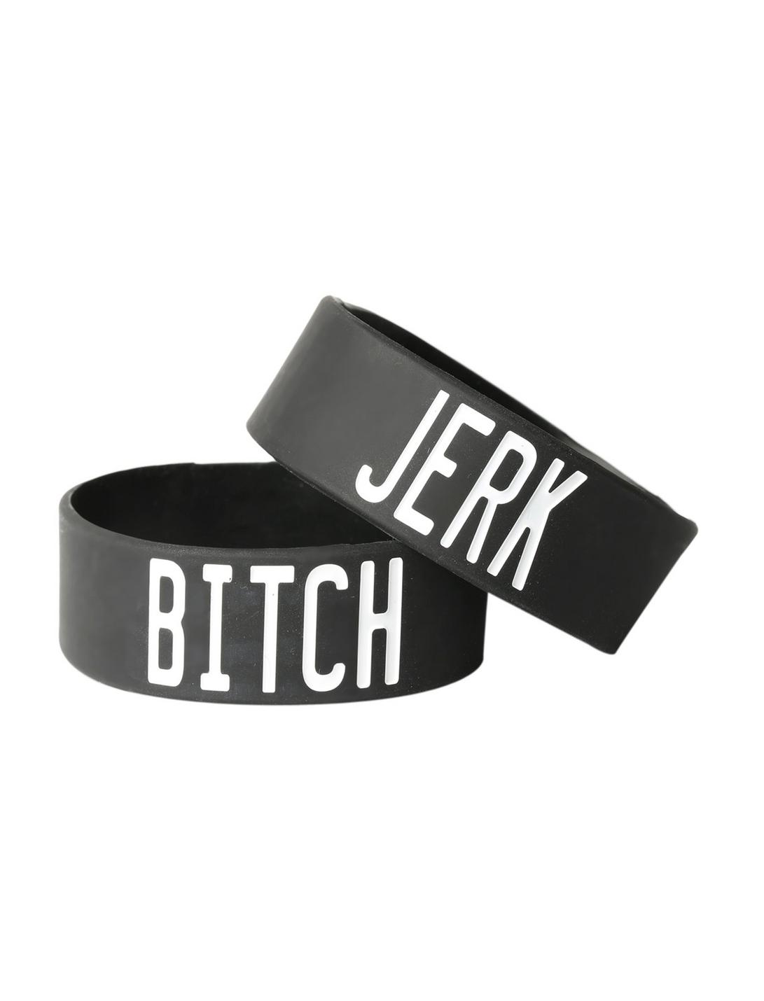 Supernatural Jerk & Bitch Rubber Bracelet 2 Pack, , hi-res