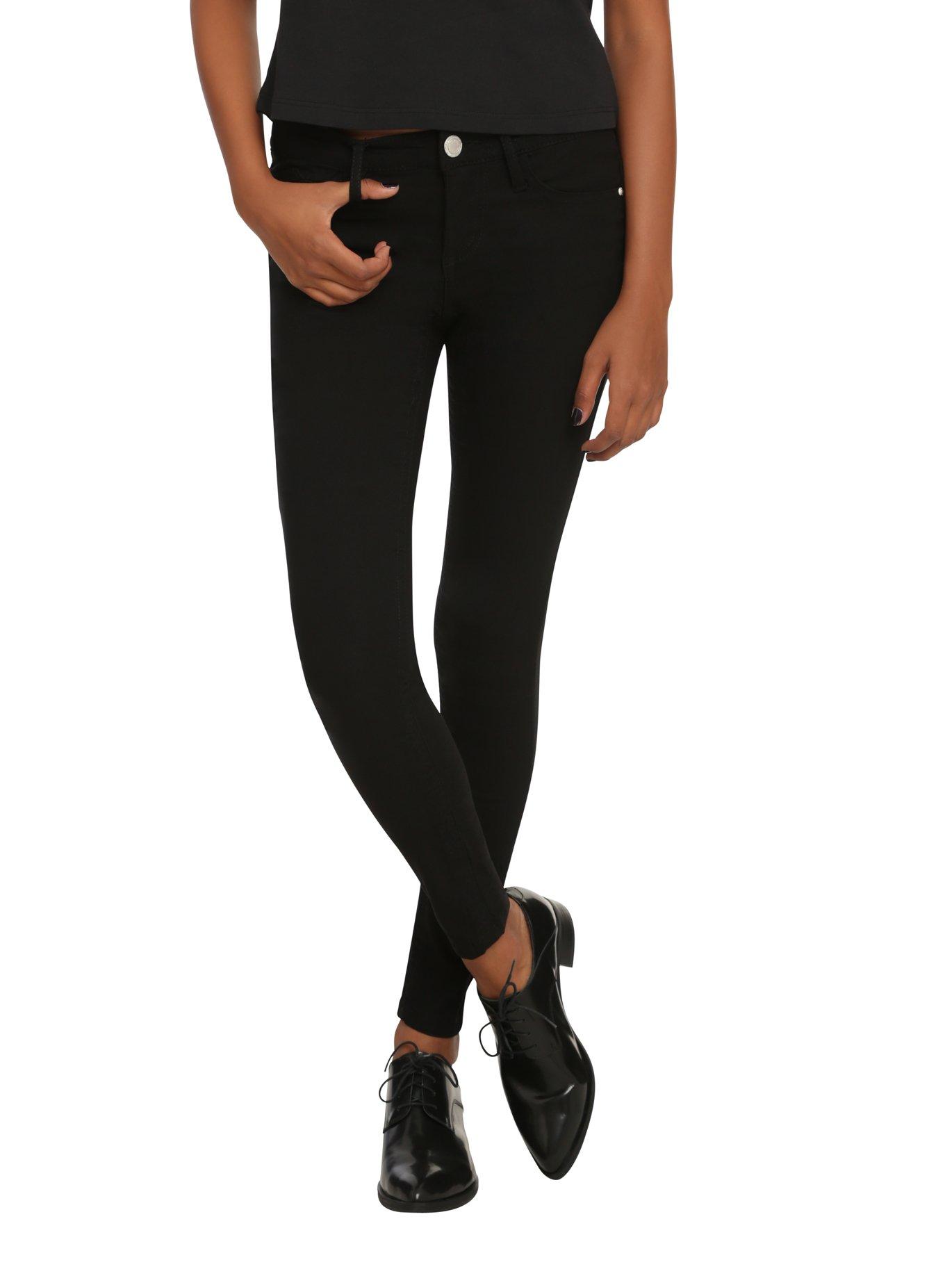 Almost Famous Black Super Stretch Skinny Jeans, BLACK, hi-res