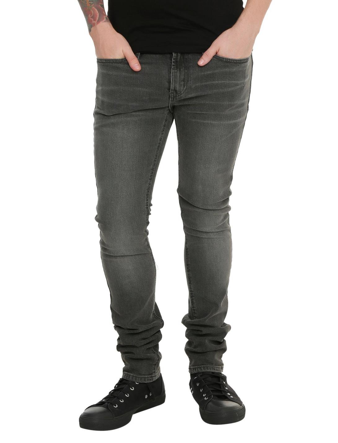 XXX RUDE Grey Tonal Super Skinny Jeans | Hot Topic