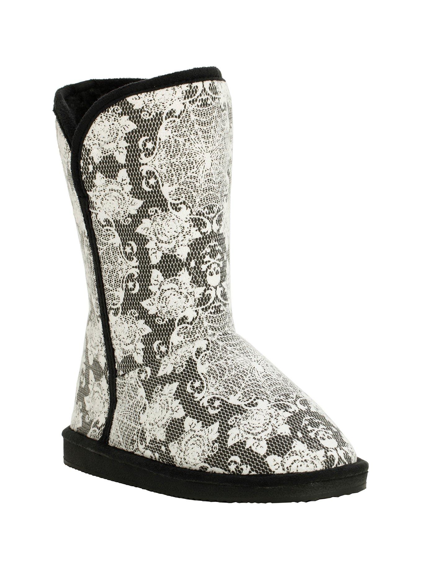 Iron Fist Lacey Slipper Boots, BLACK, hi-res