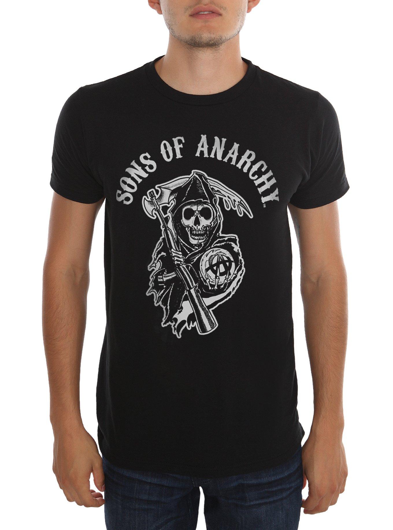 Sons Of Anarchy Logo T-Shirt, BLACK, hi-res