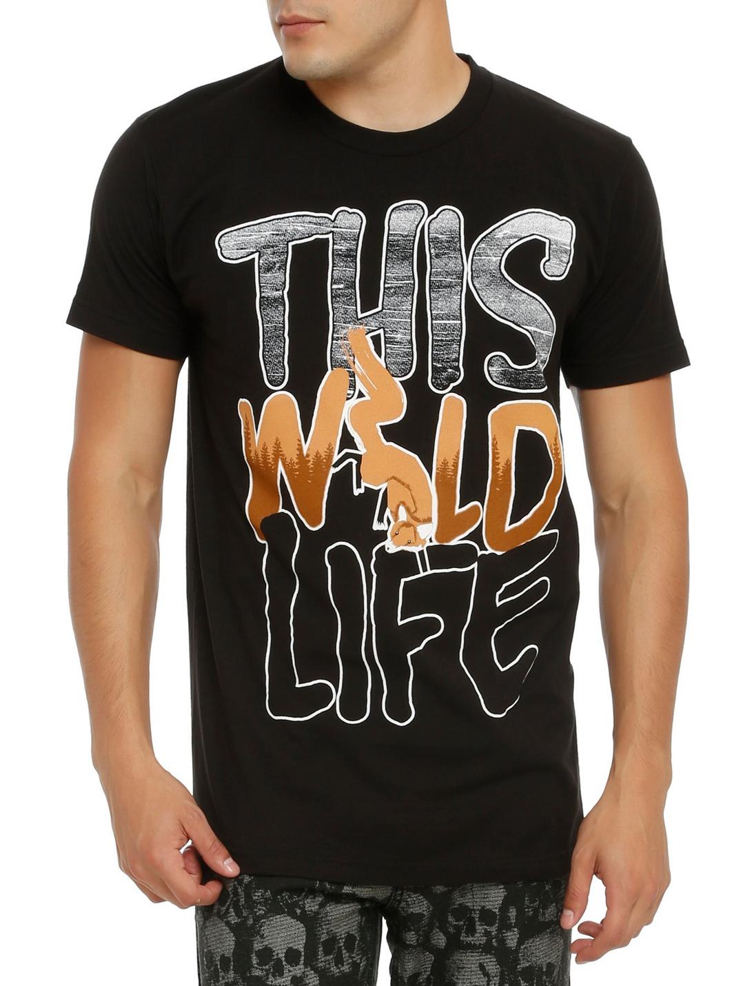 This Wild Life Fox T-Shirt, BLACK, hi-res