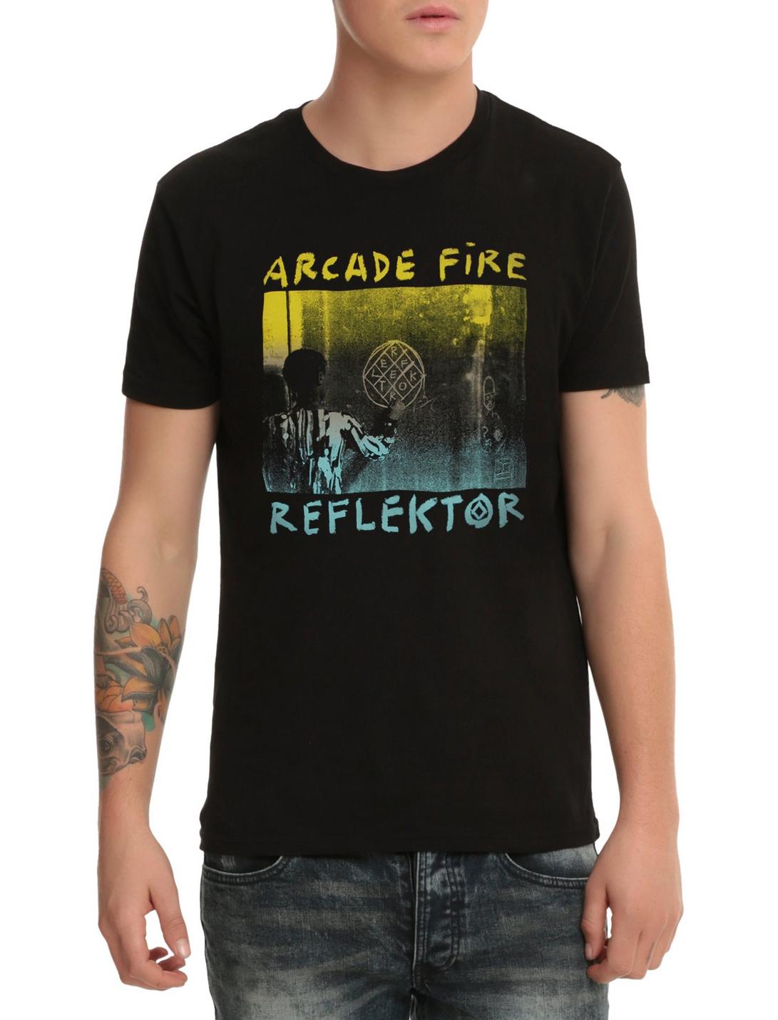 Arcade Fire Reflektor T-Shirt, BLACK, hi-res