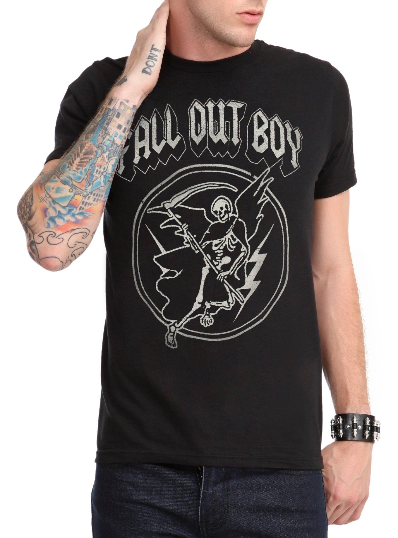 Fall Out Boy Reaper T-Shirt, BLACK, hi-res