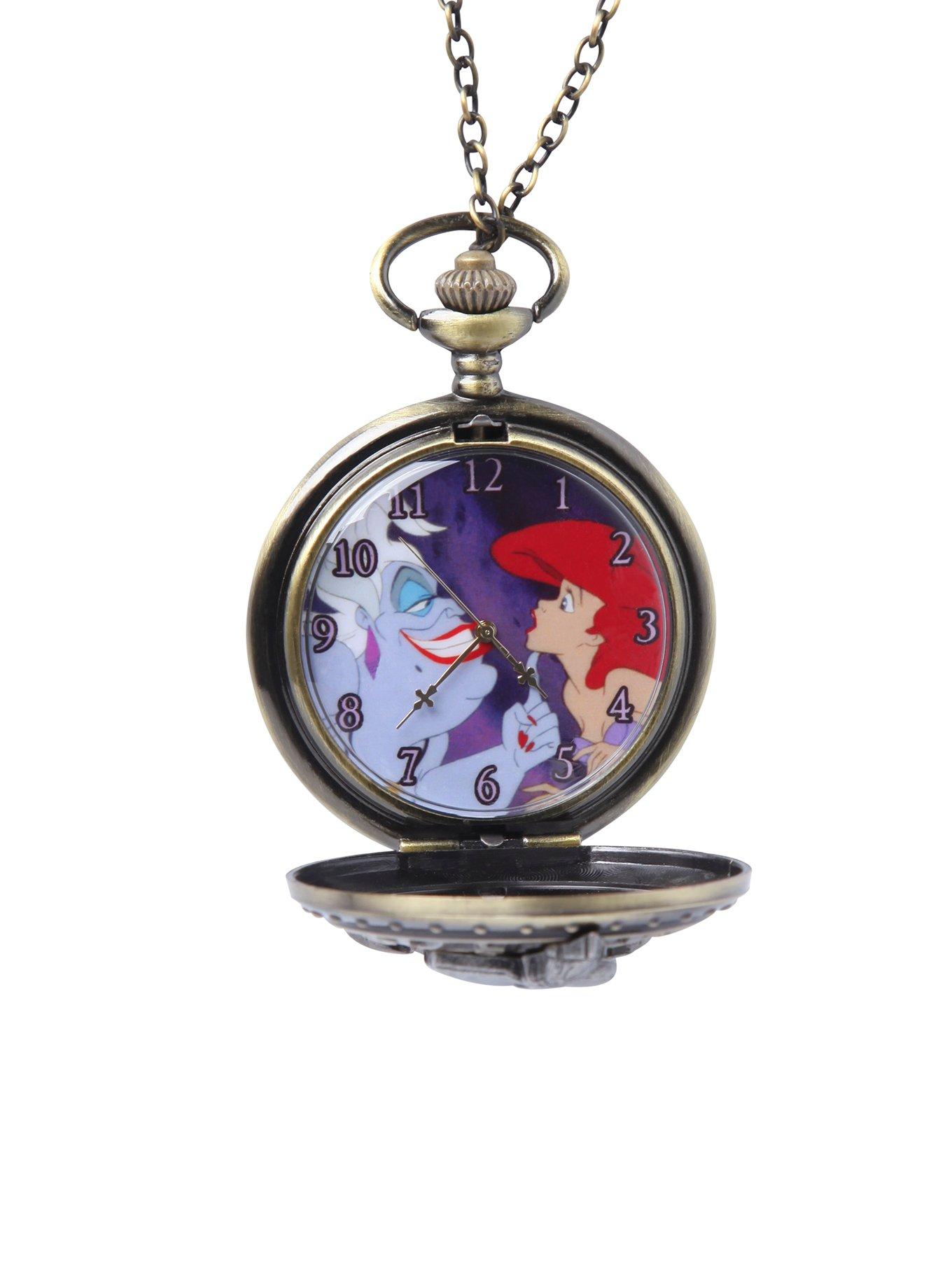 Disney The Little Mermaid Ursula Pocket Watch Necklace | Hot 