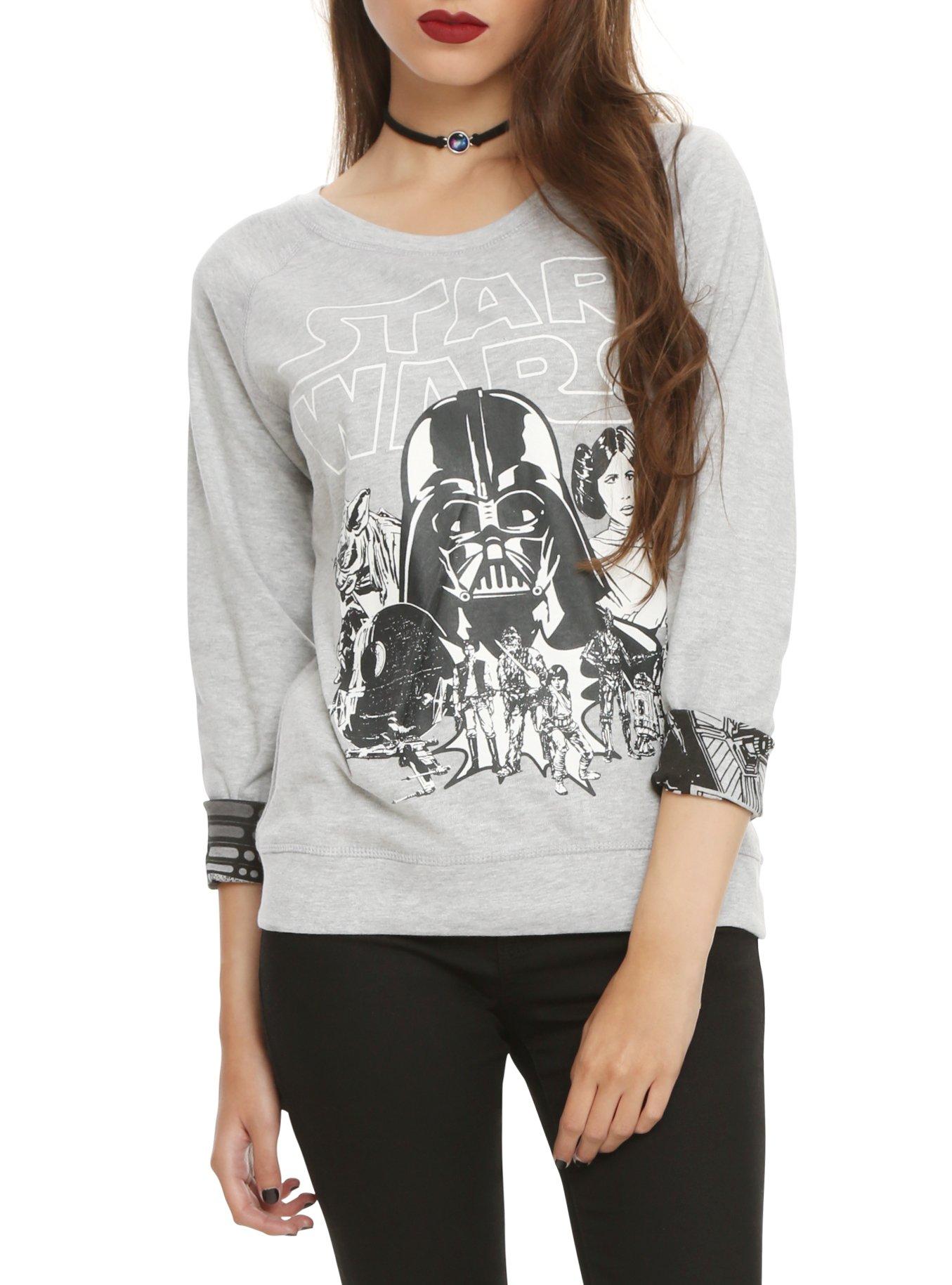 Star Wars Girls Reversible Top, GREY, hi-res