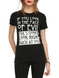 American Horror Story Face Of Evil Girls T-Shirt, BLACK, hi-res