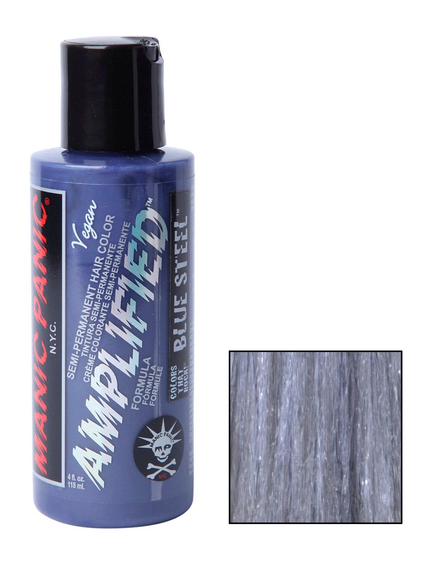 Manic Panic Semi-Permanent Blue Steel Hair Dye, , hi-res
