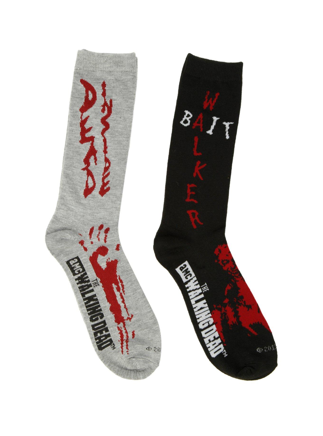 The Walking Dead Dead Inside Crew Socks 2 Pack, , hi-res