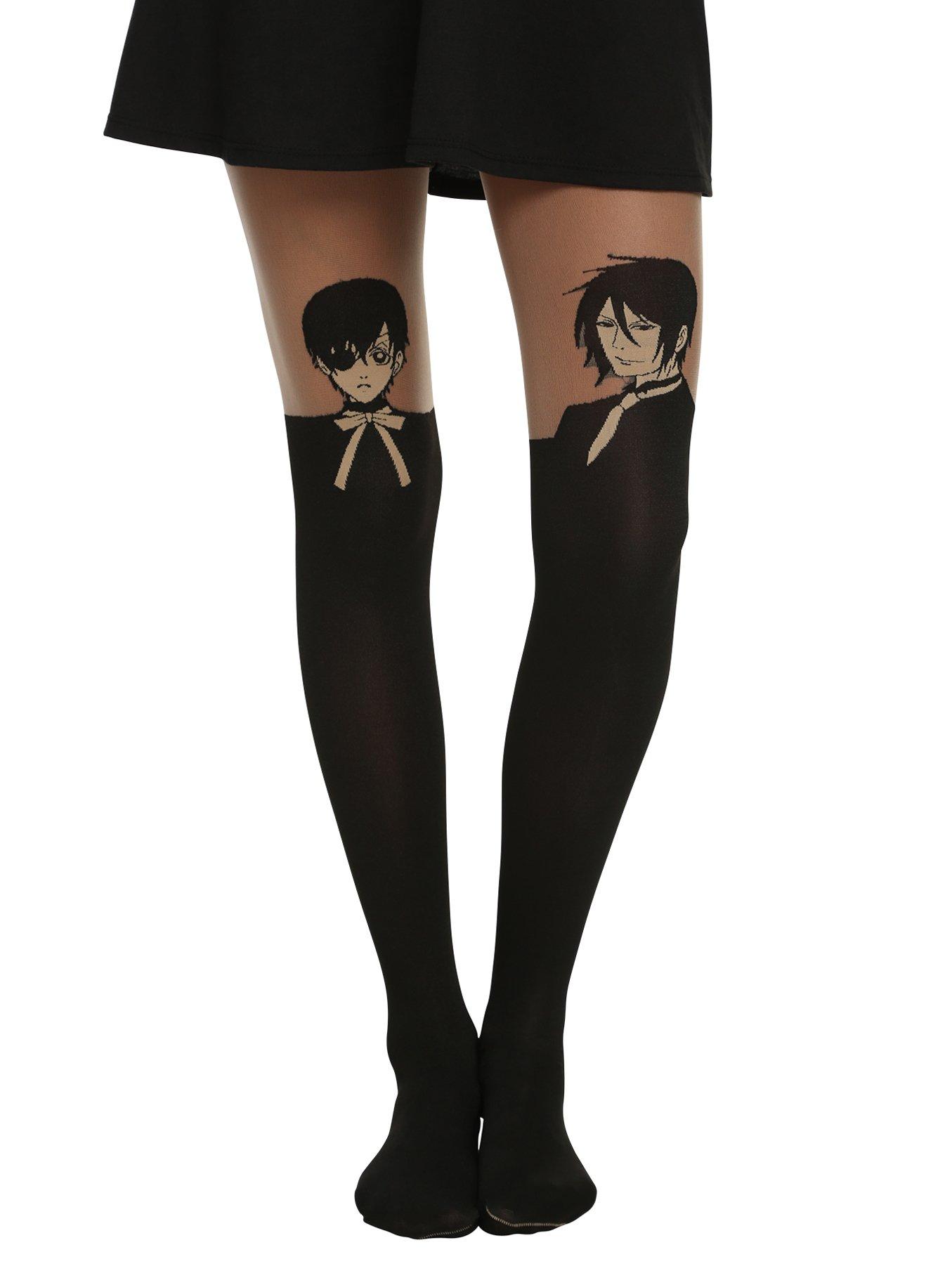 Hot Topic Hello Kitty Faux Thigh High Tights