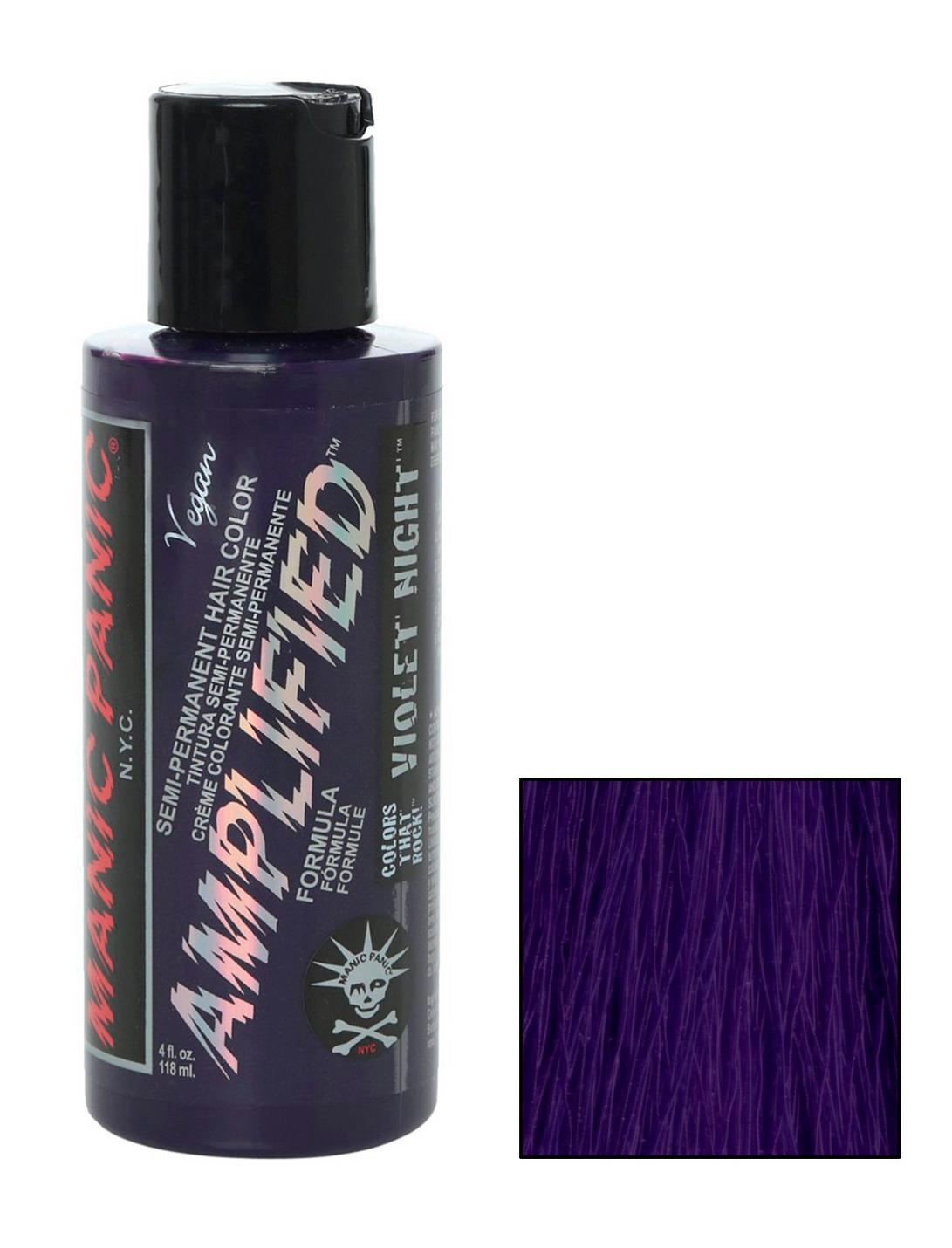 Manic Panic Amplified Semi-Permanent Violet Night Hair Dye, , hi-res
