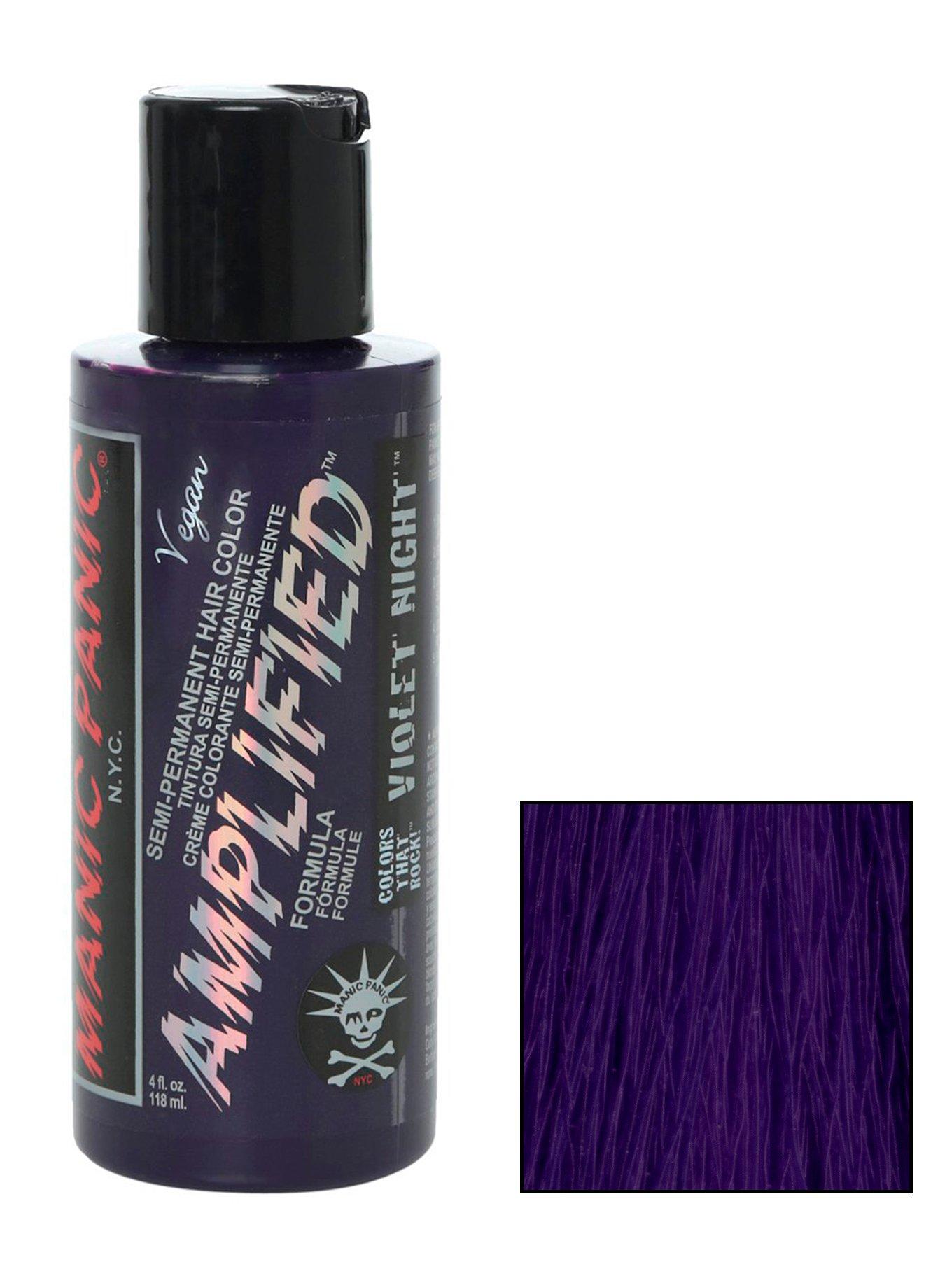 Manic Panic Amplified Semi-Permanent Violet Night Hair Dye, , hi-res