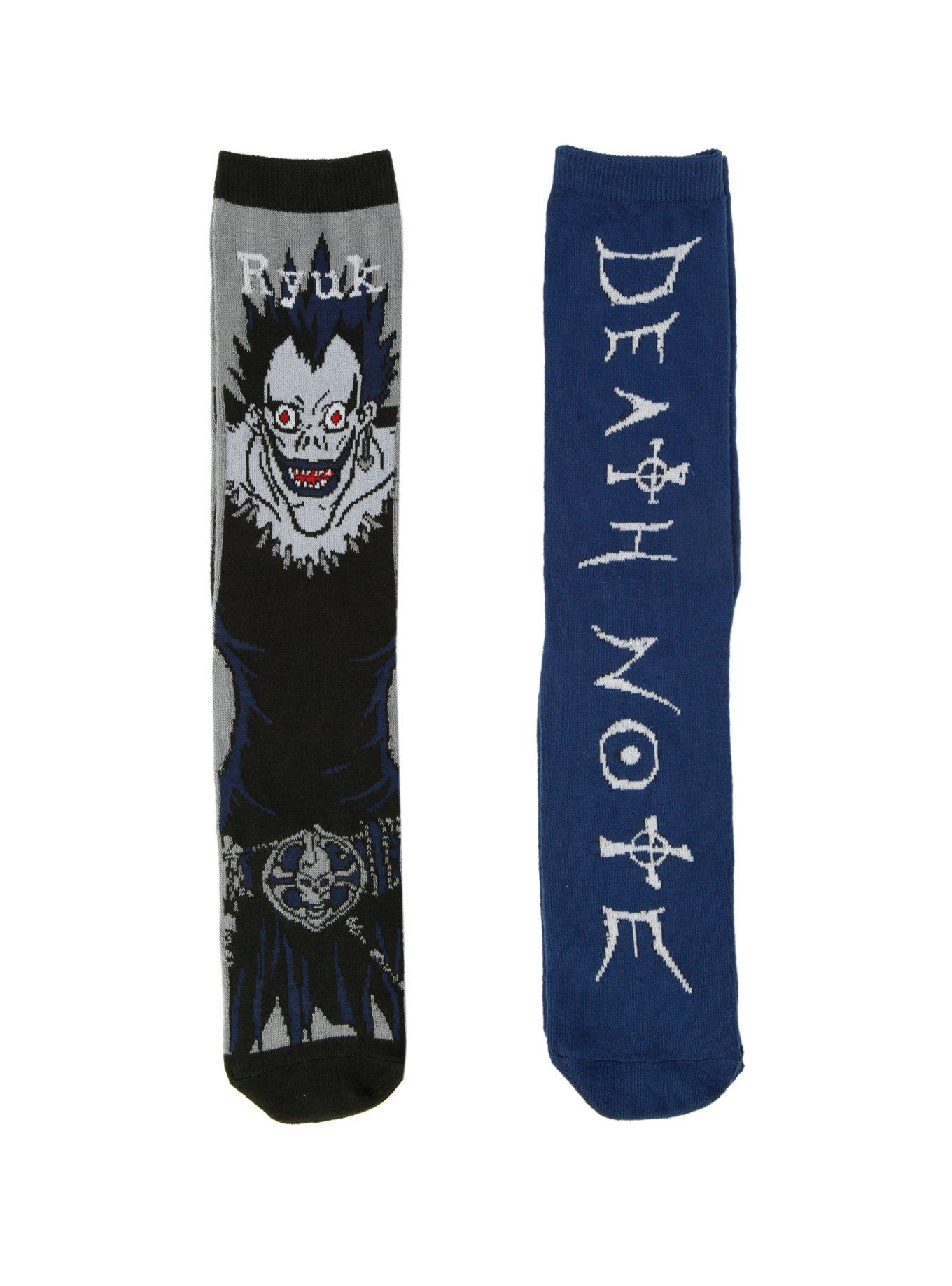 Death Note Ryuk Blue Crew Socks 2 Pack, , hi-res