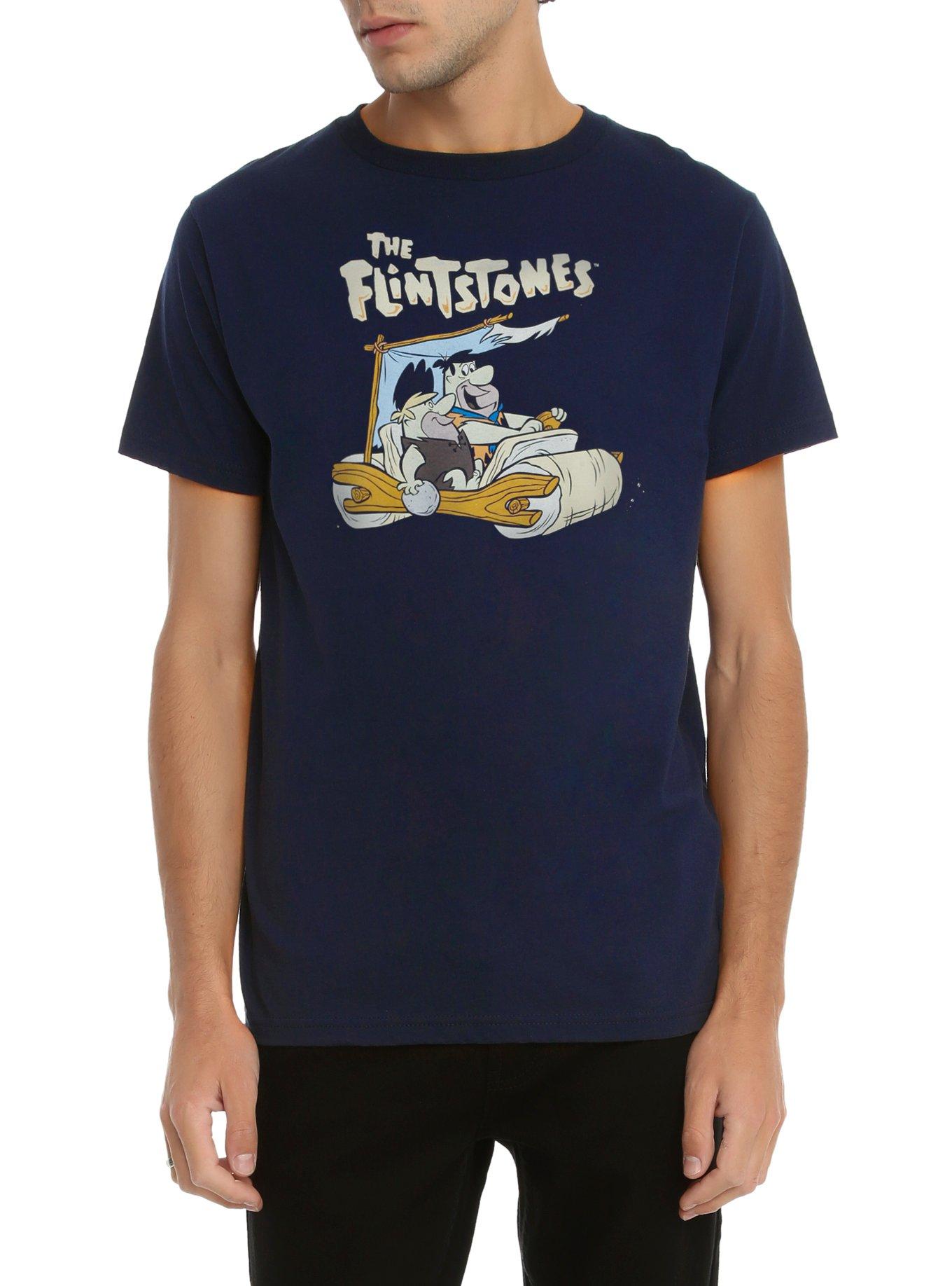 The Flintstones Fred & Barney T-Shirt, NAVY, hi-res