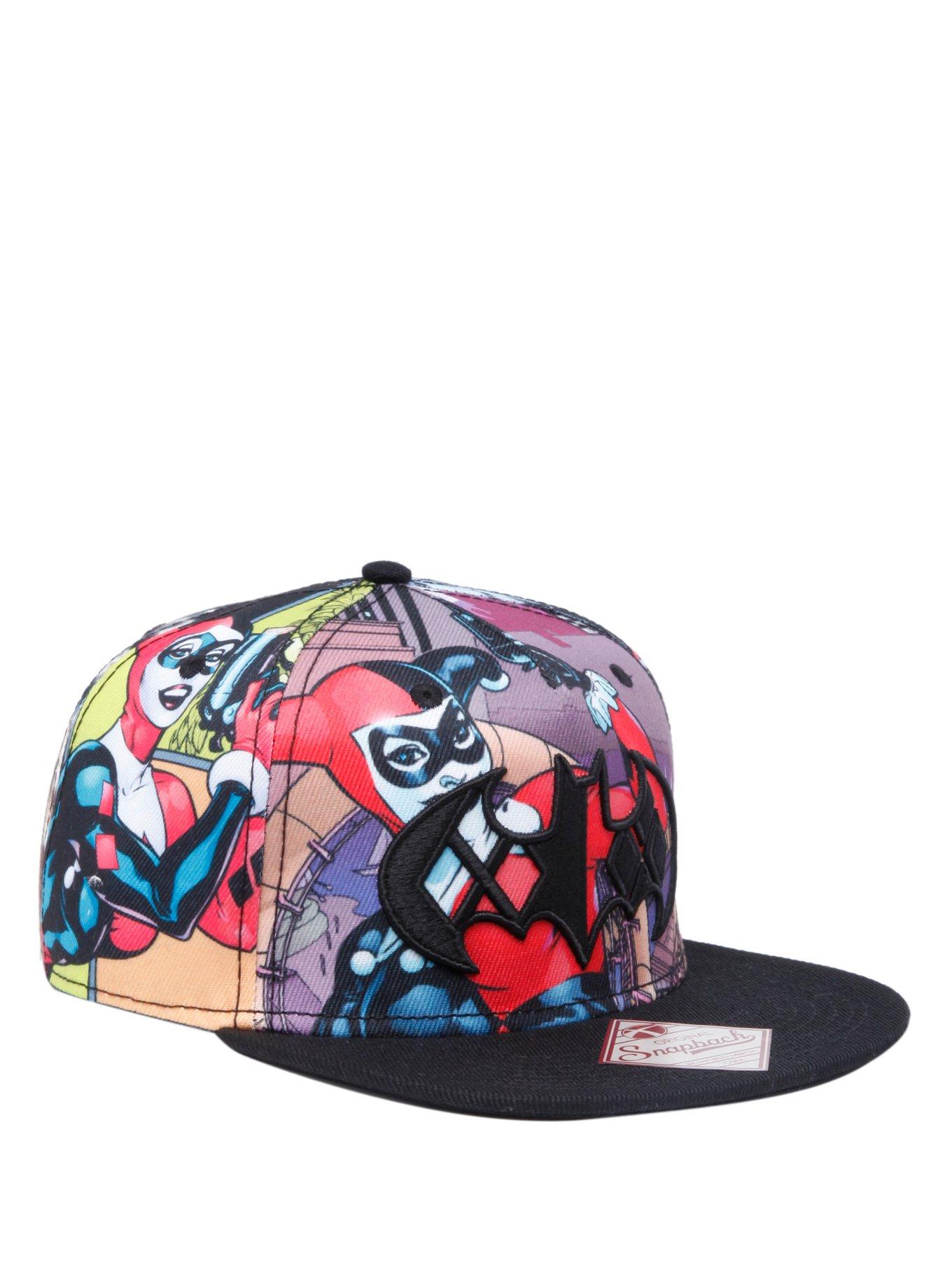 DC Comics Batman Harley Quinn Logo Comic Snapback Hat, , hi-res
