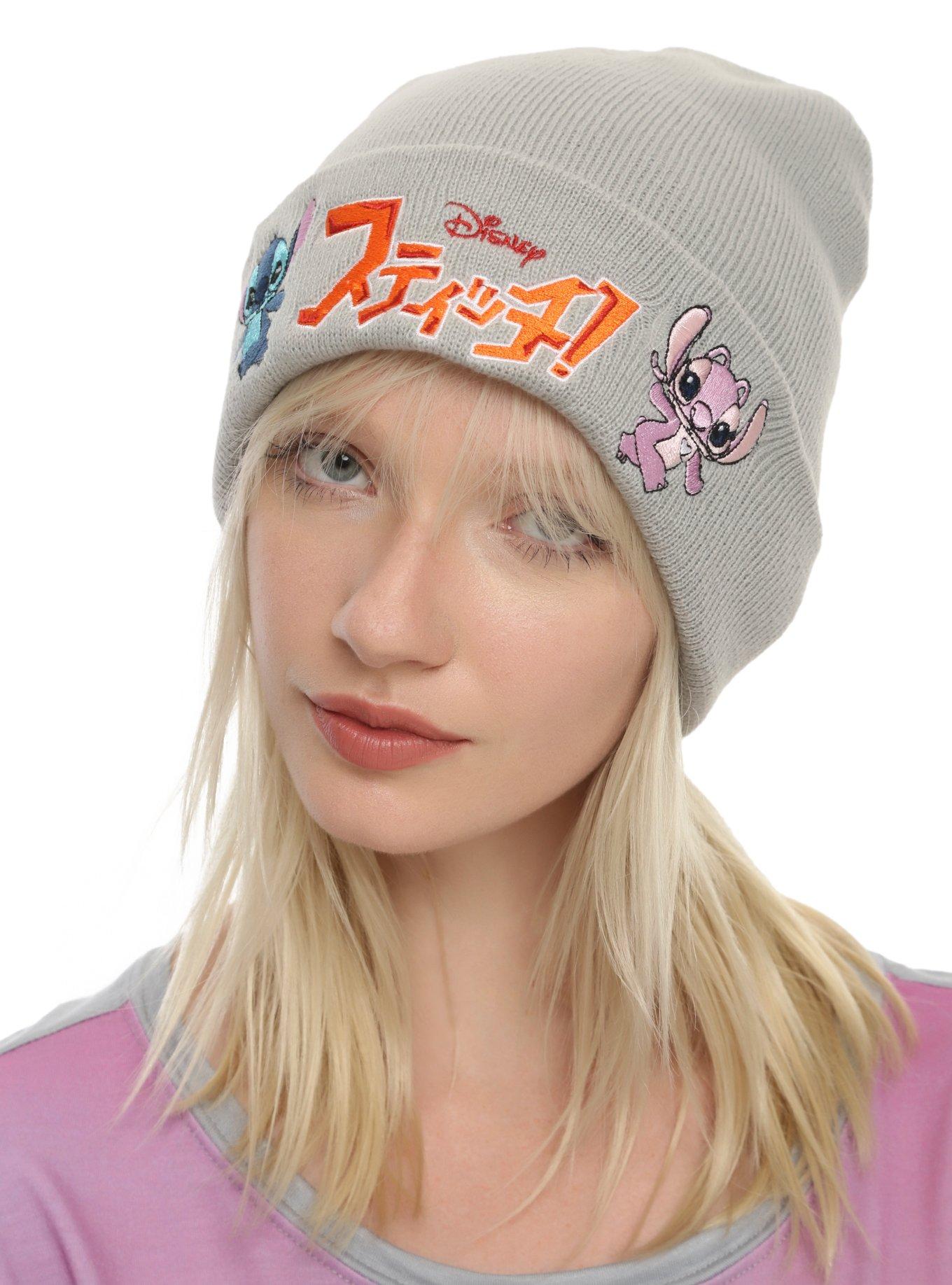 Disney Lilo & Stitch Angel Japanese Logo Beanie, , hi-res