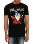 Meowgic Cat Wizard T-Shirt, BLACK, hi-res