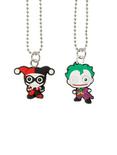 DC Comics The Joker & Harley Quinn Kawaii Necklace Set, , hi-res