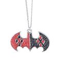 DC Comics Harley Quinn Batman Bling Logo Necklace, , hi-res