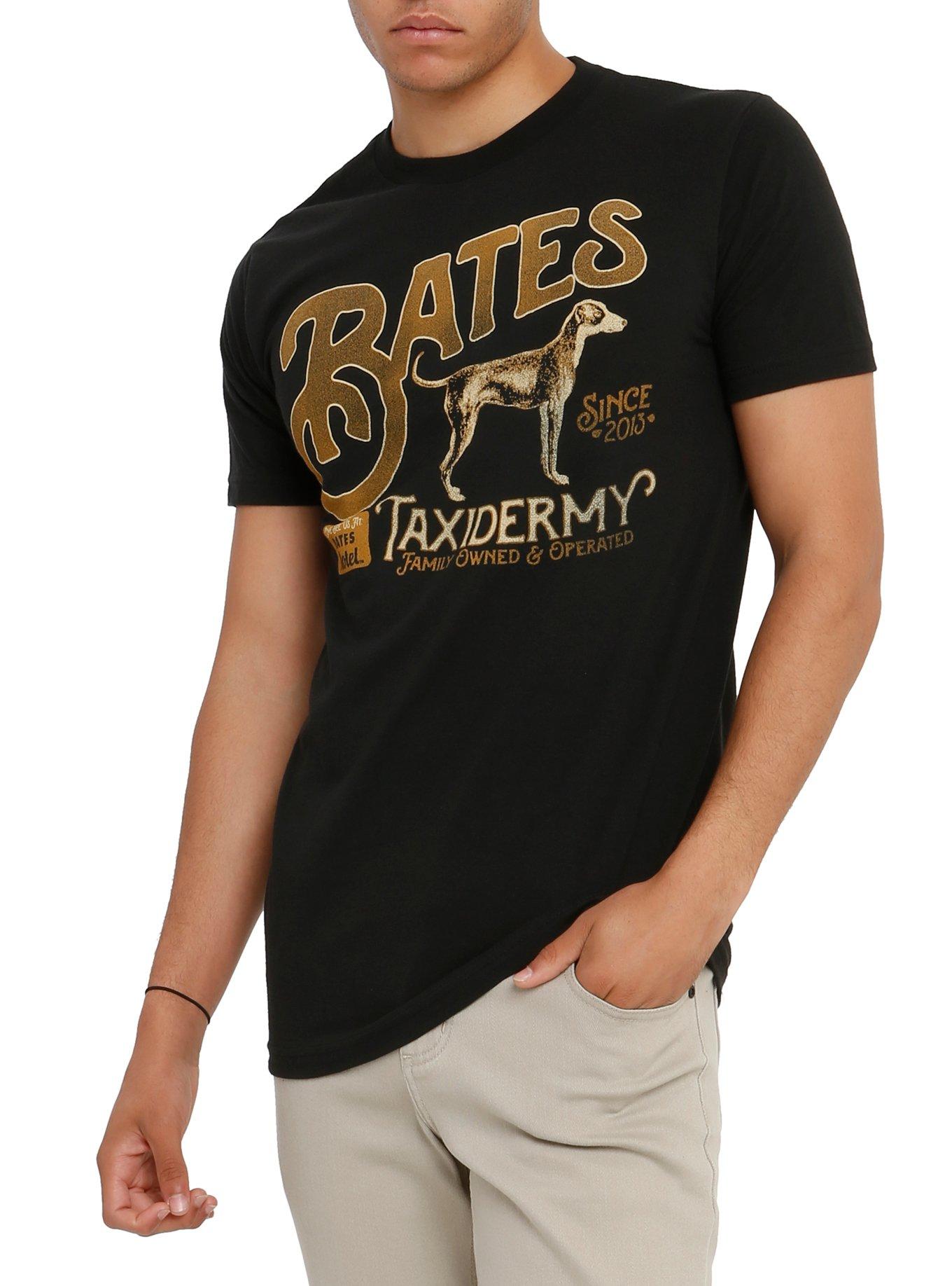 Bates Motel Bates Taxidermy Logo T-Shirt, BLACK, hi-res