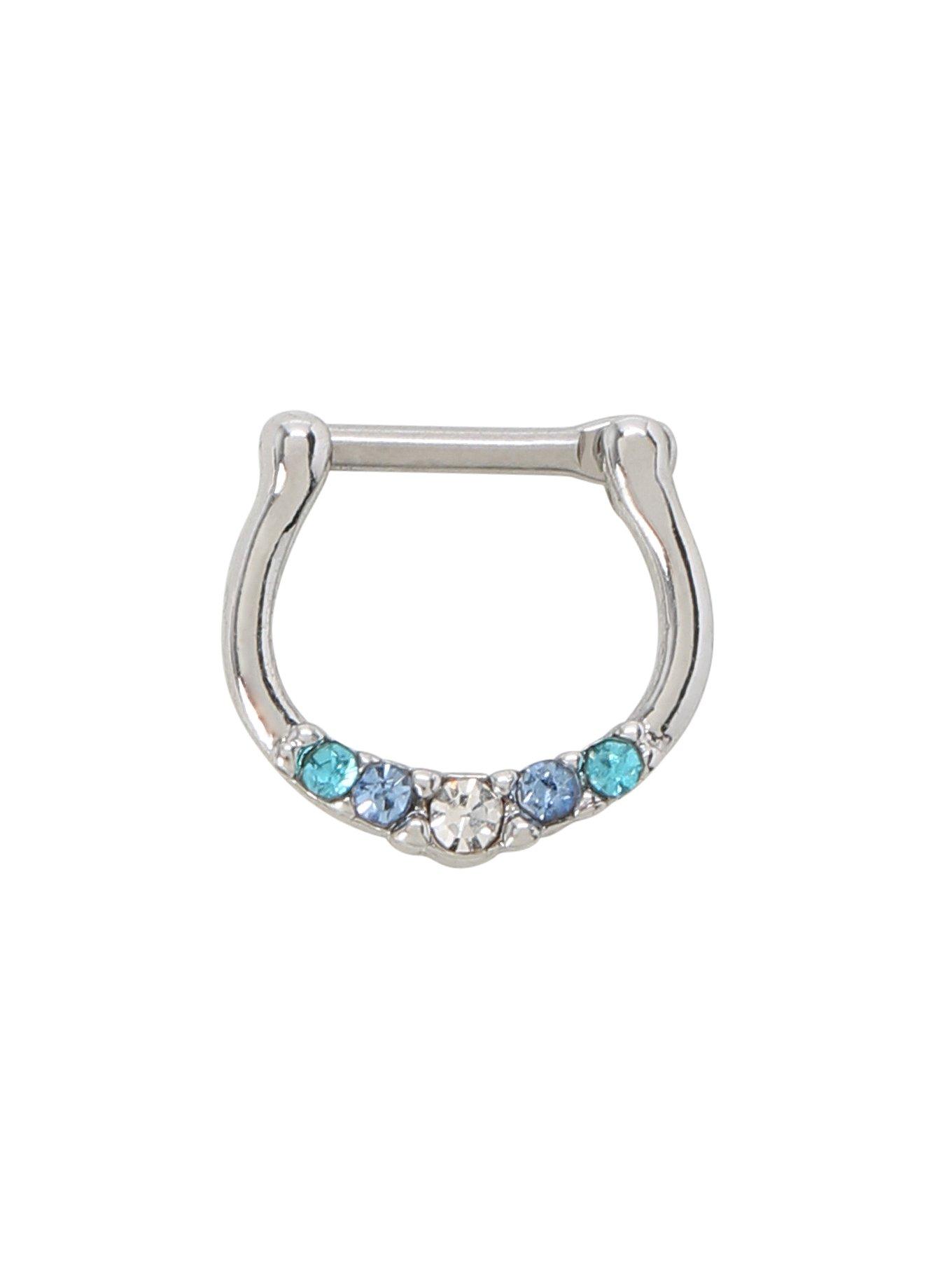 Steel Filigree Septum Clicker, , hi-res