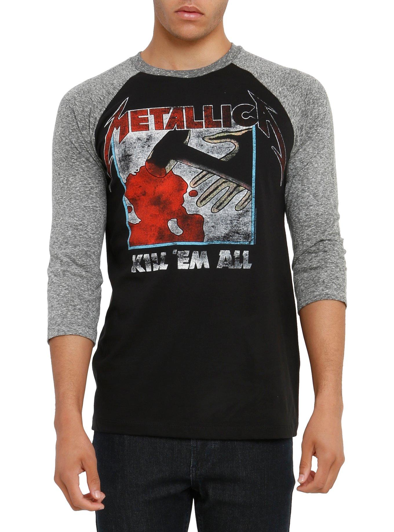 Metallica Kill 'Em All Raglan, BLACK, hi-res