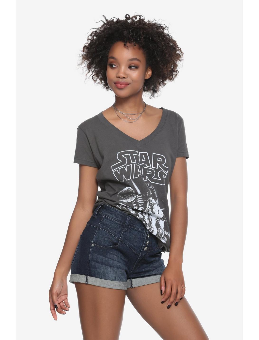 Star Wars Poster Girls T-Shirt, BLACK, hi-res