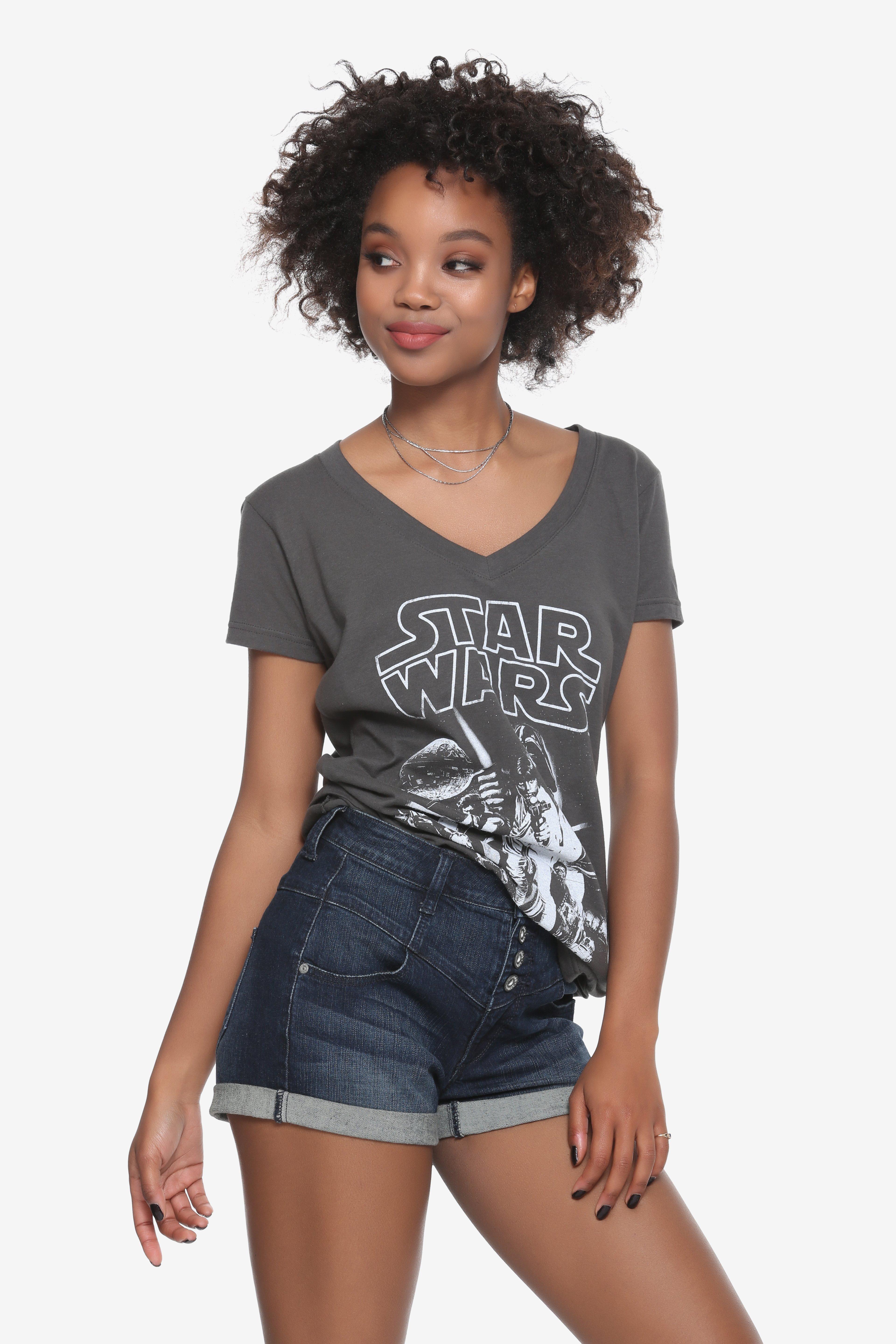 Star Wars Poster Girls T-Shirt, BLACK, hi-res