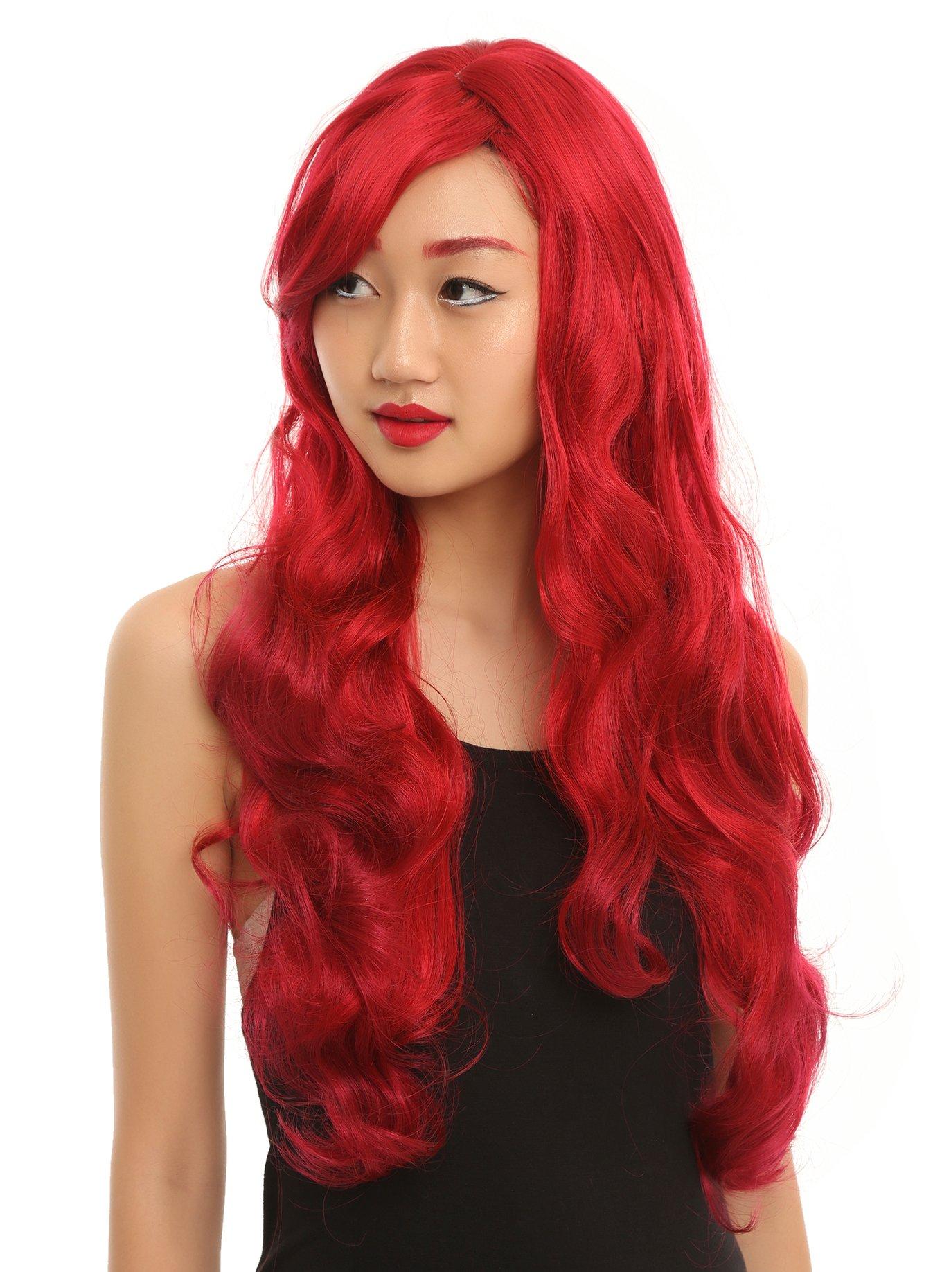 Long Red Hair Wig, , hi-res