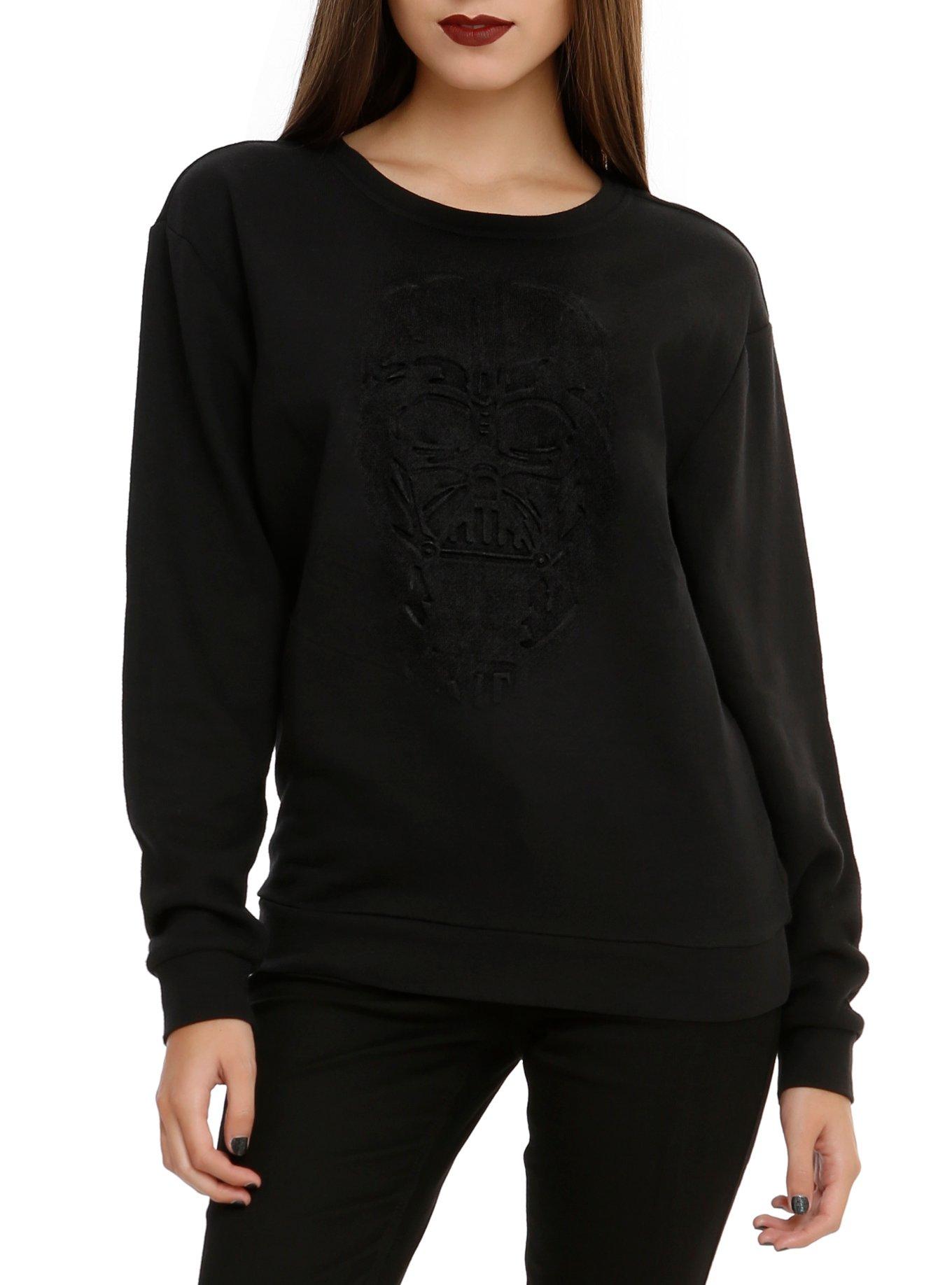 Star Wars Darth Vader Embossed Girls Pullover Top, BLACK, hi-res